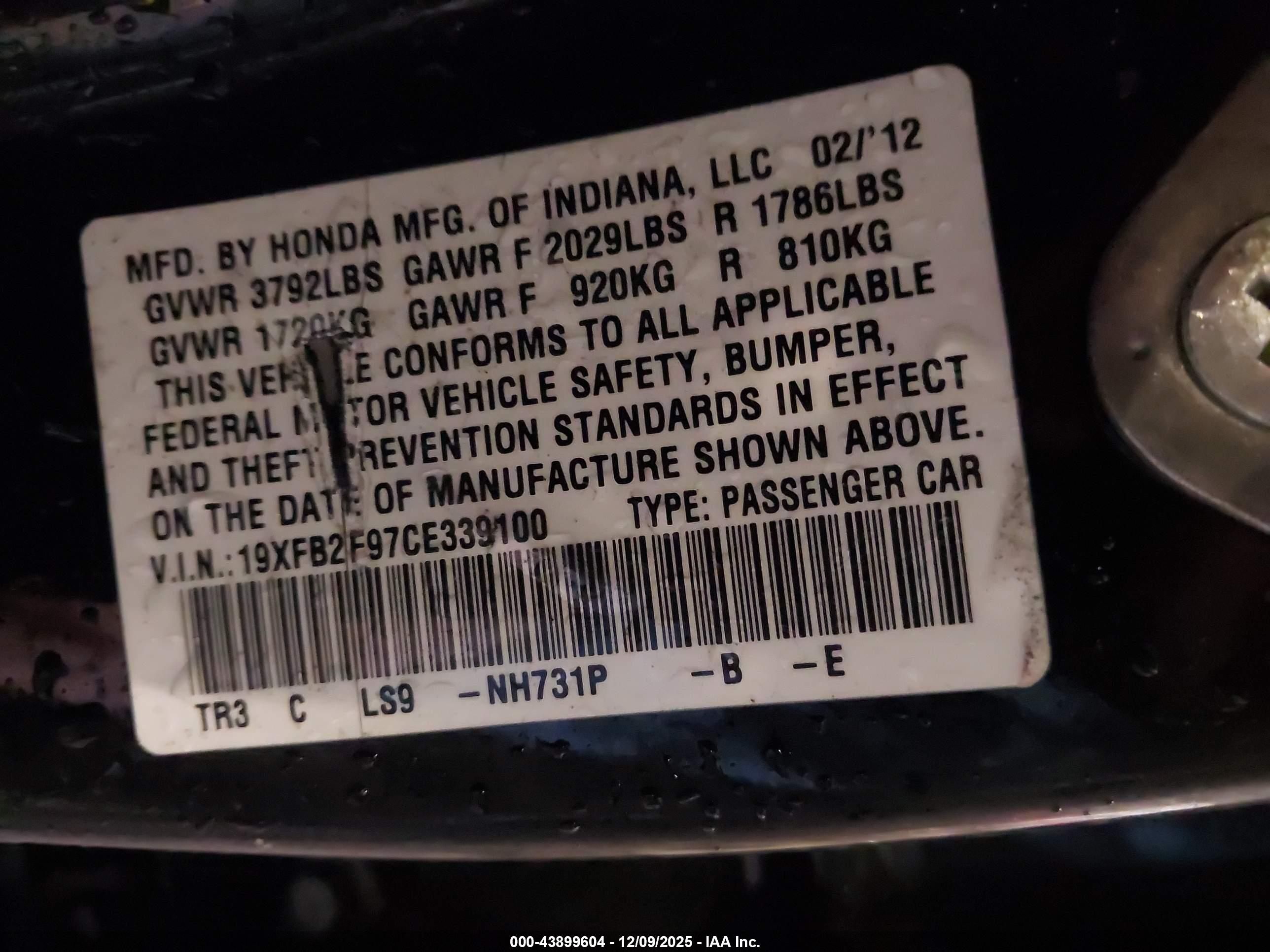 HONDA CIVIC image 9