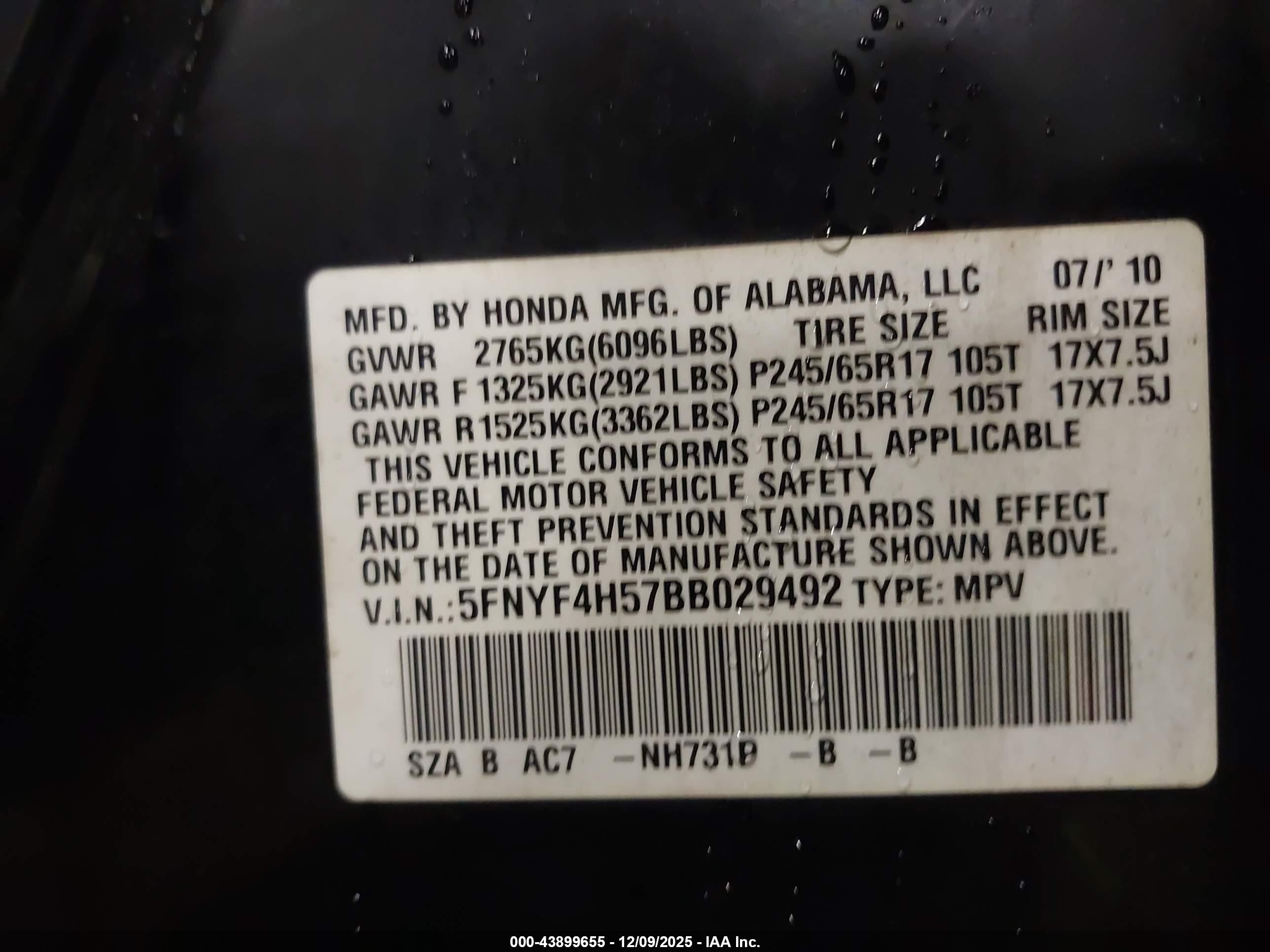 HONDA PILOT image 9