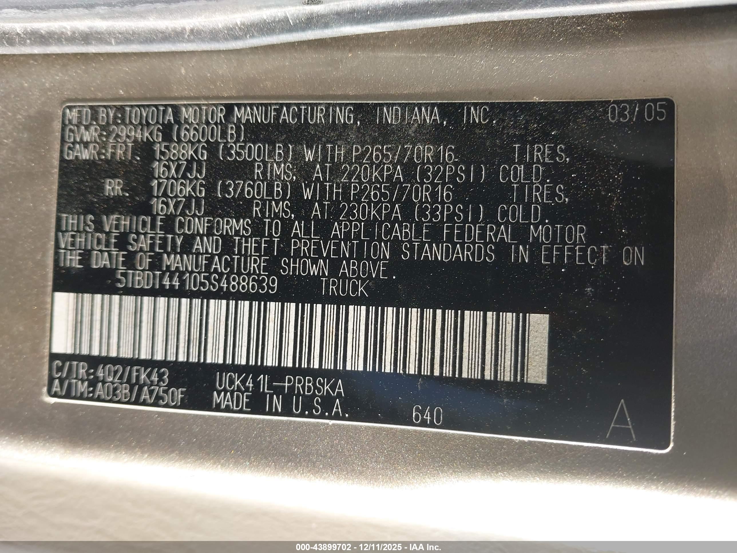 TOYOTA TUNDRA image 9