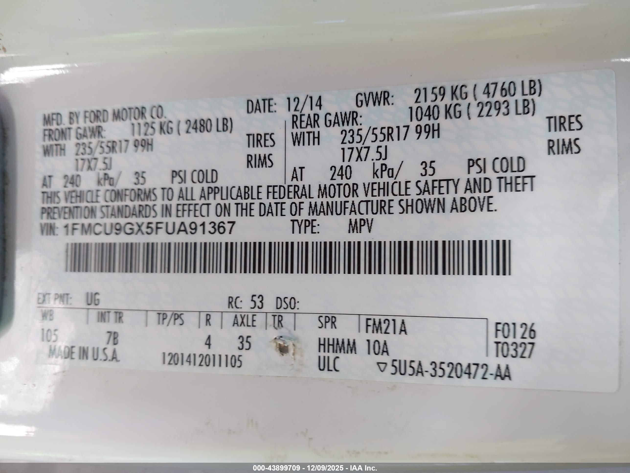 FORD ESCAPE image 9
