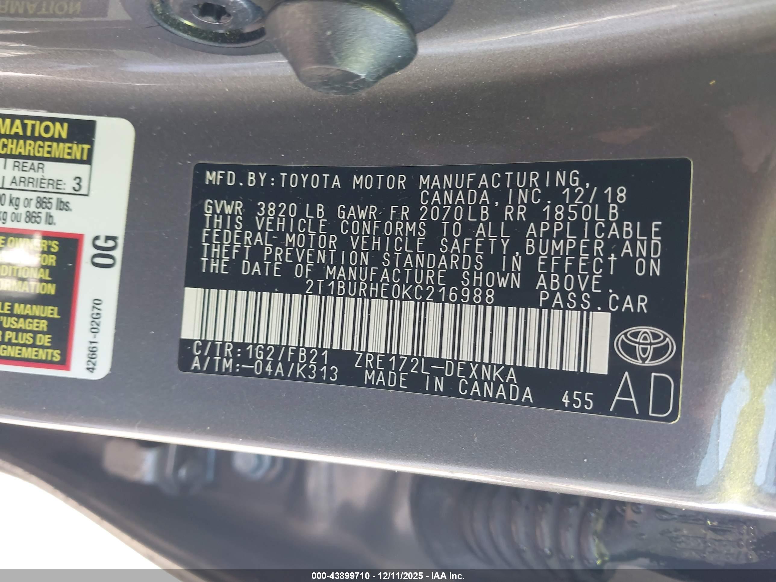 TOYOTA COROLLA image 9