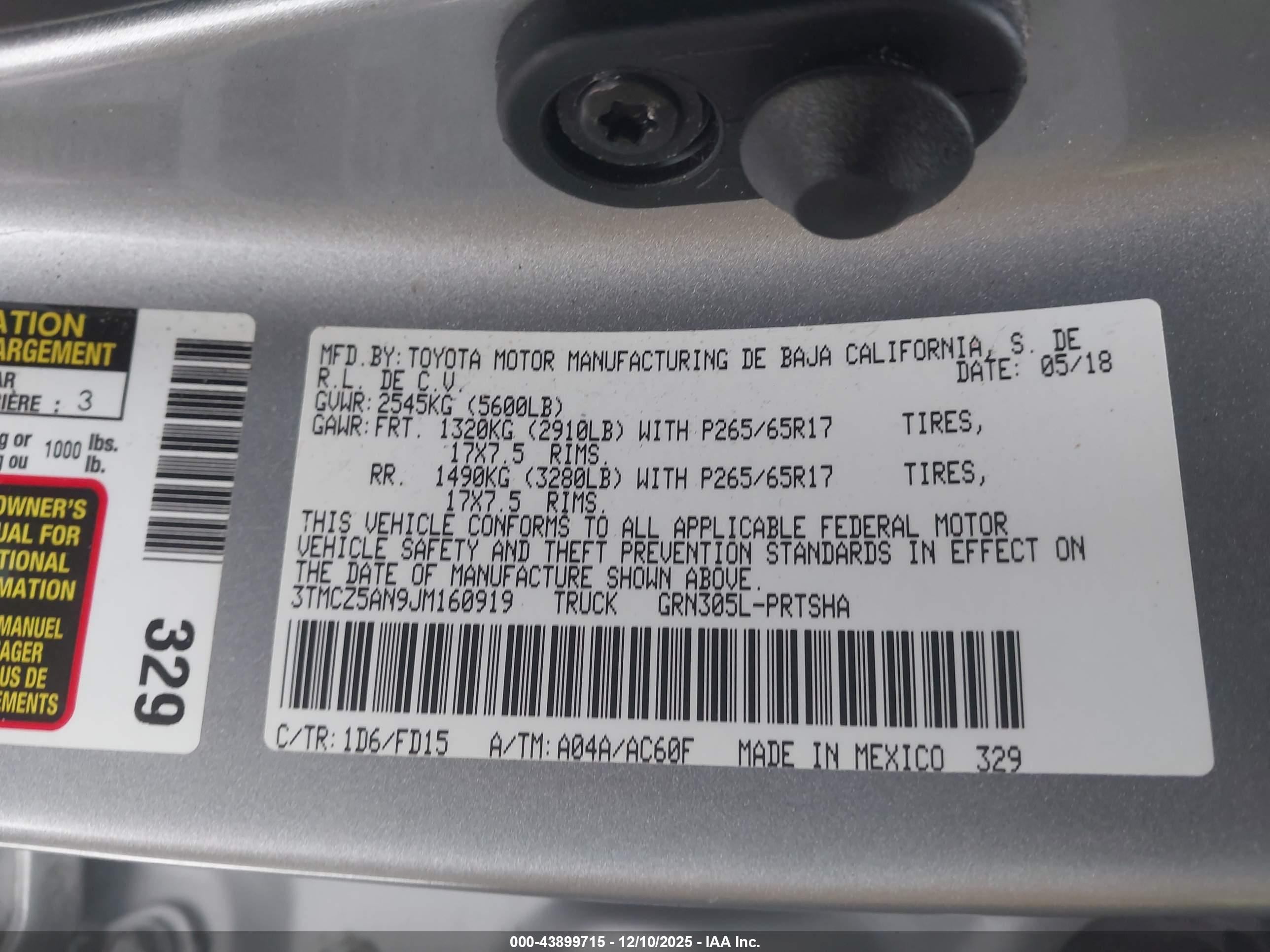 TOYOTA TACOMA image 9