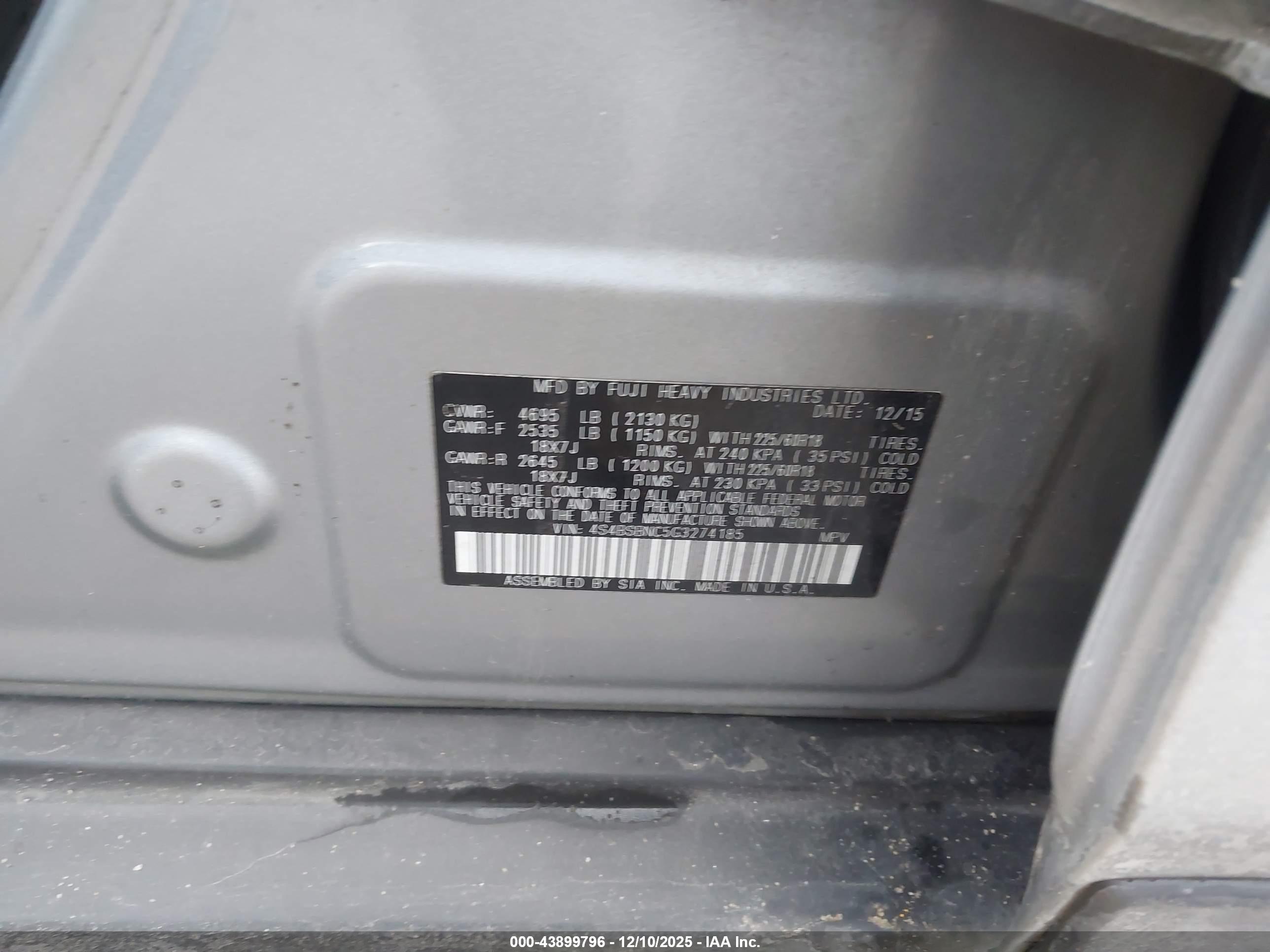 SUBARU OUTBACK image 9