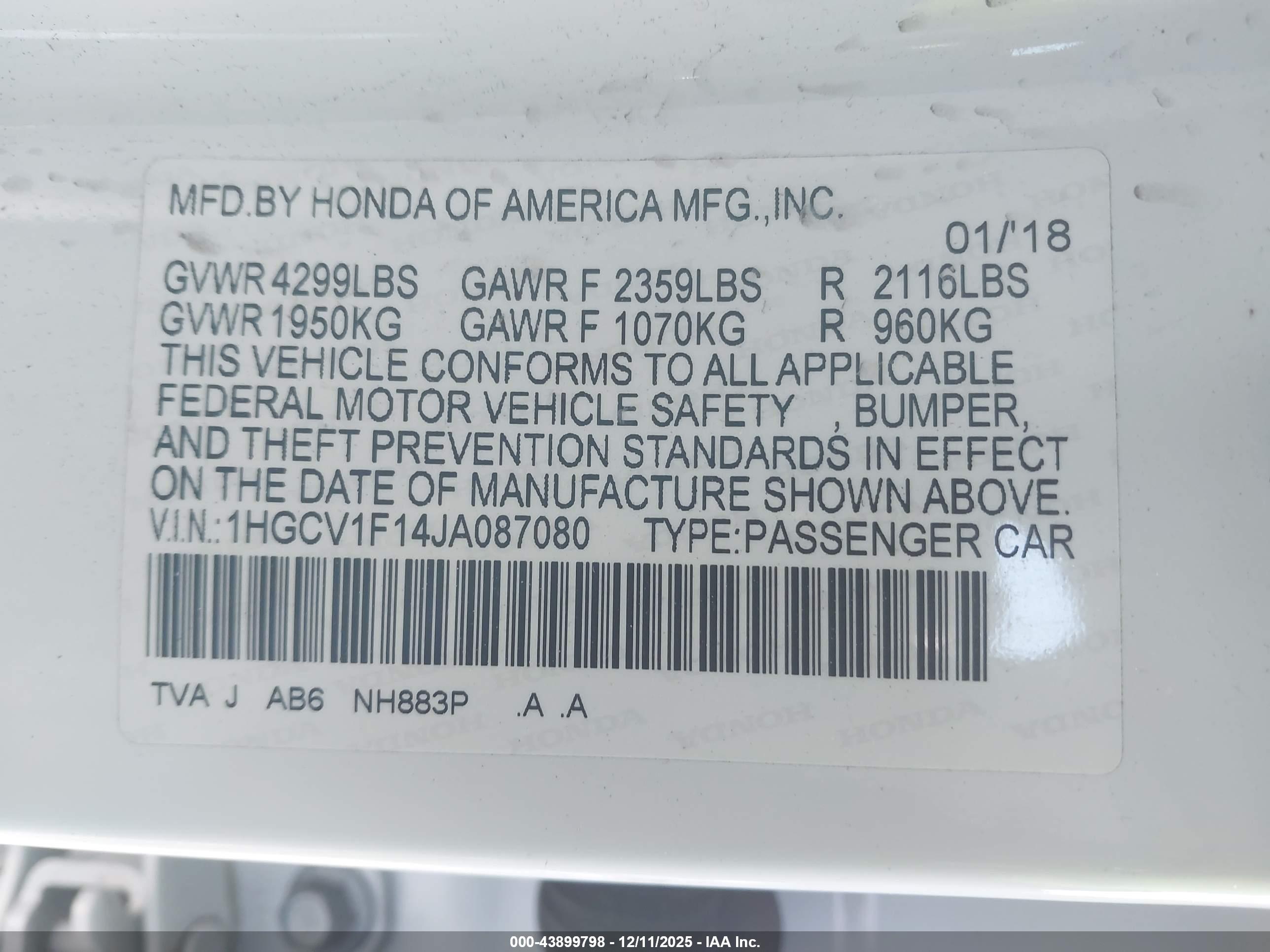 HONDA ACCORD image 9
