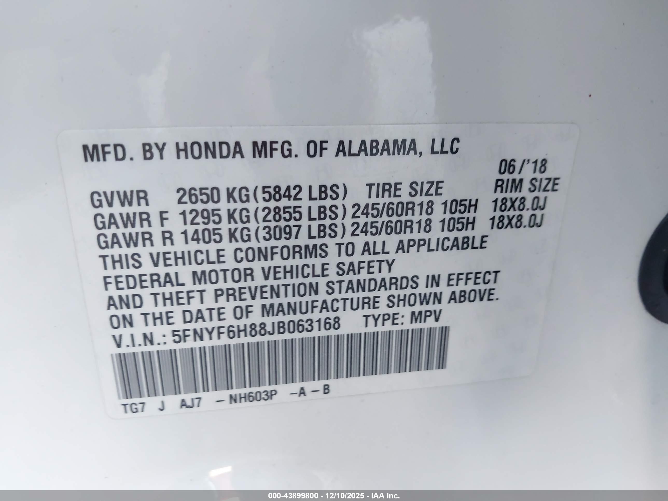 HONDA PILOT image 9