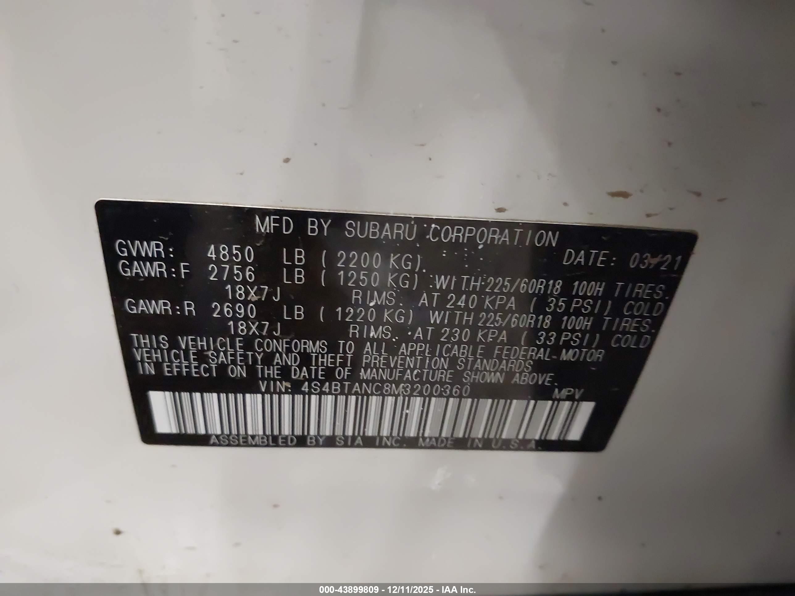 SUBARU OUTBACK image 9