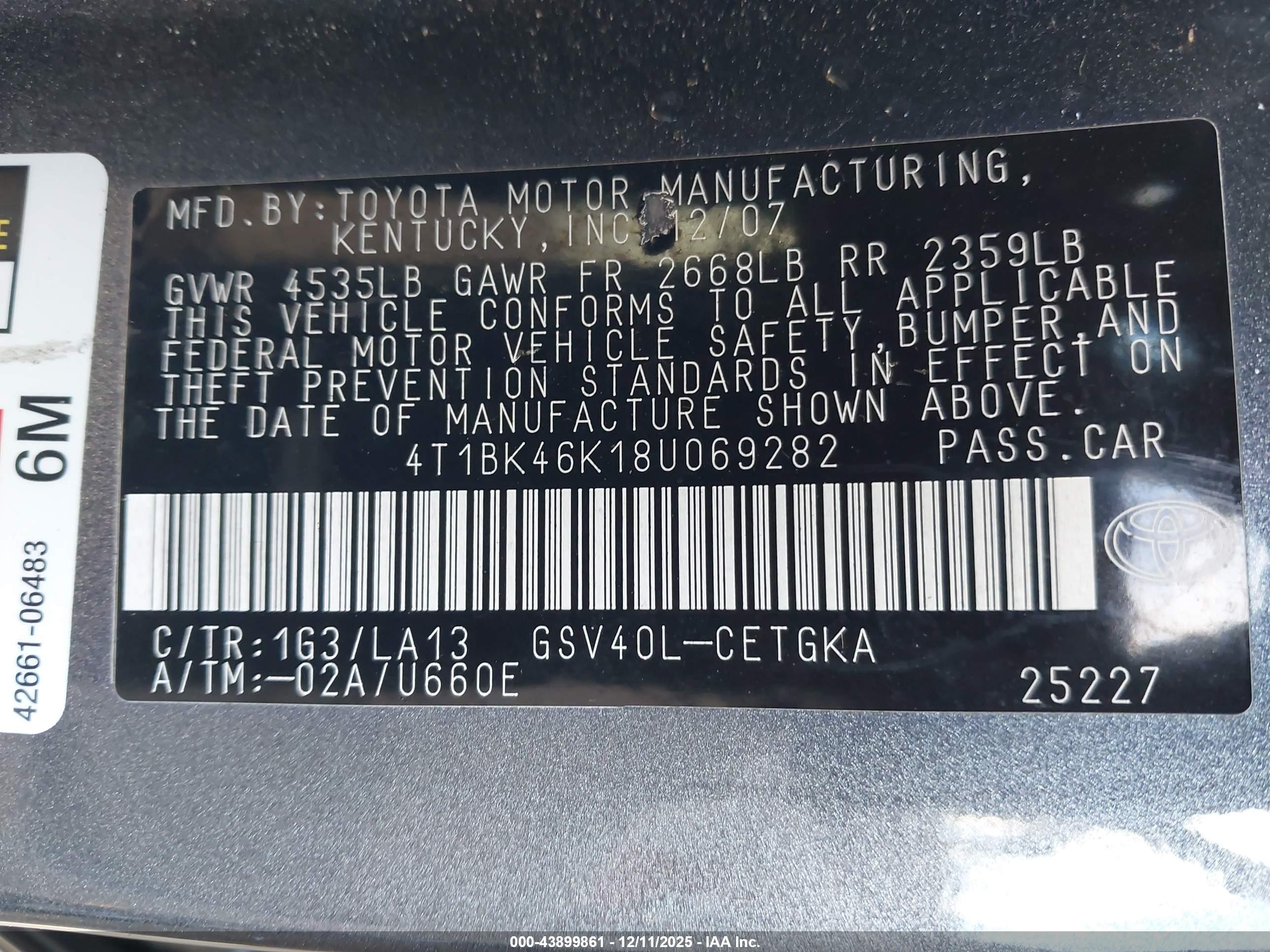 TOYOTA CAMRY image 9