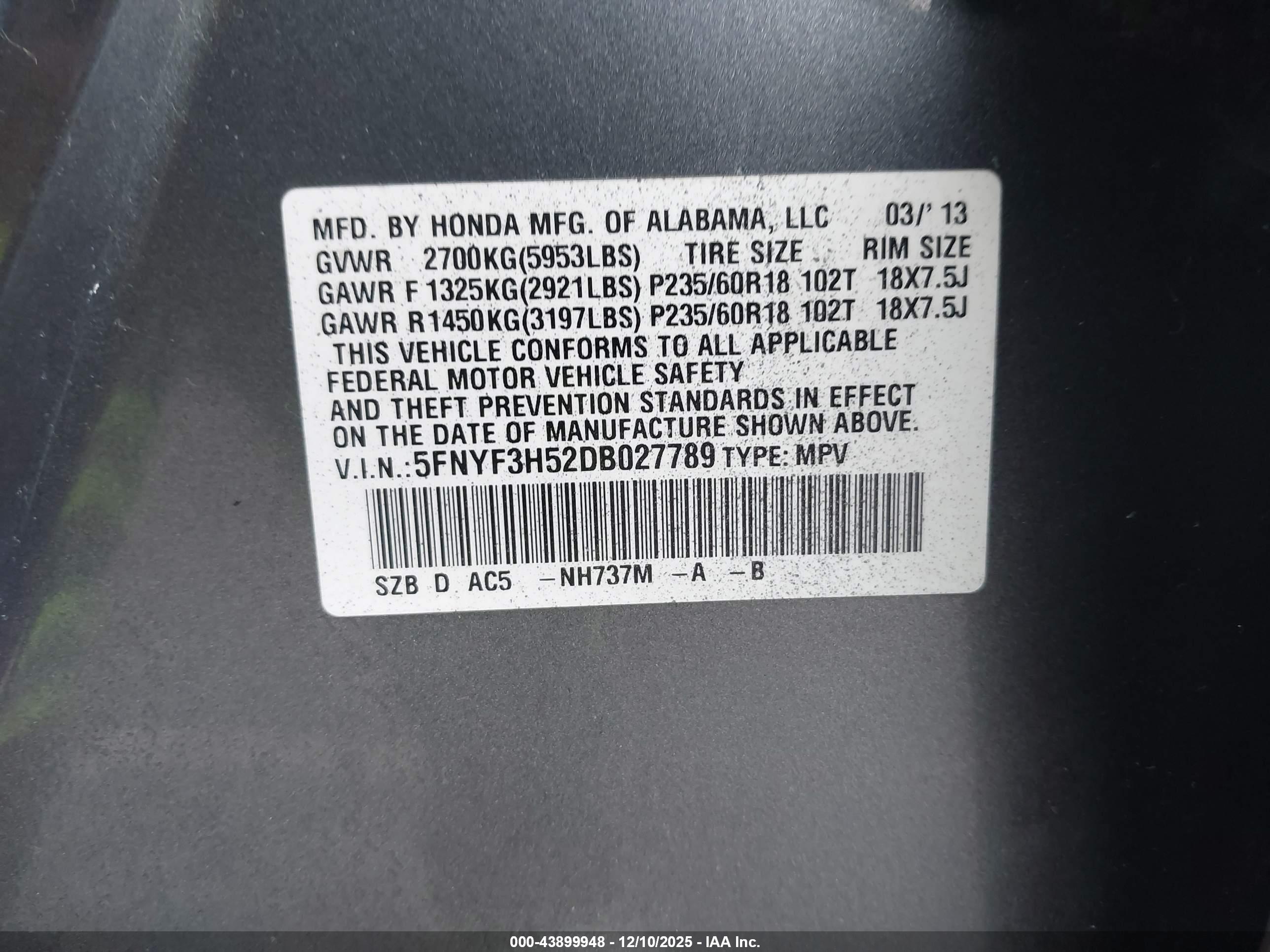 HONDA PILOT image 9