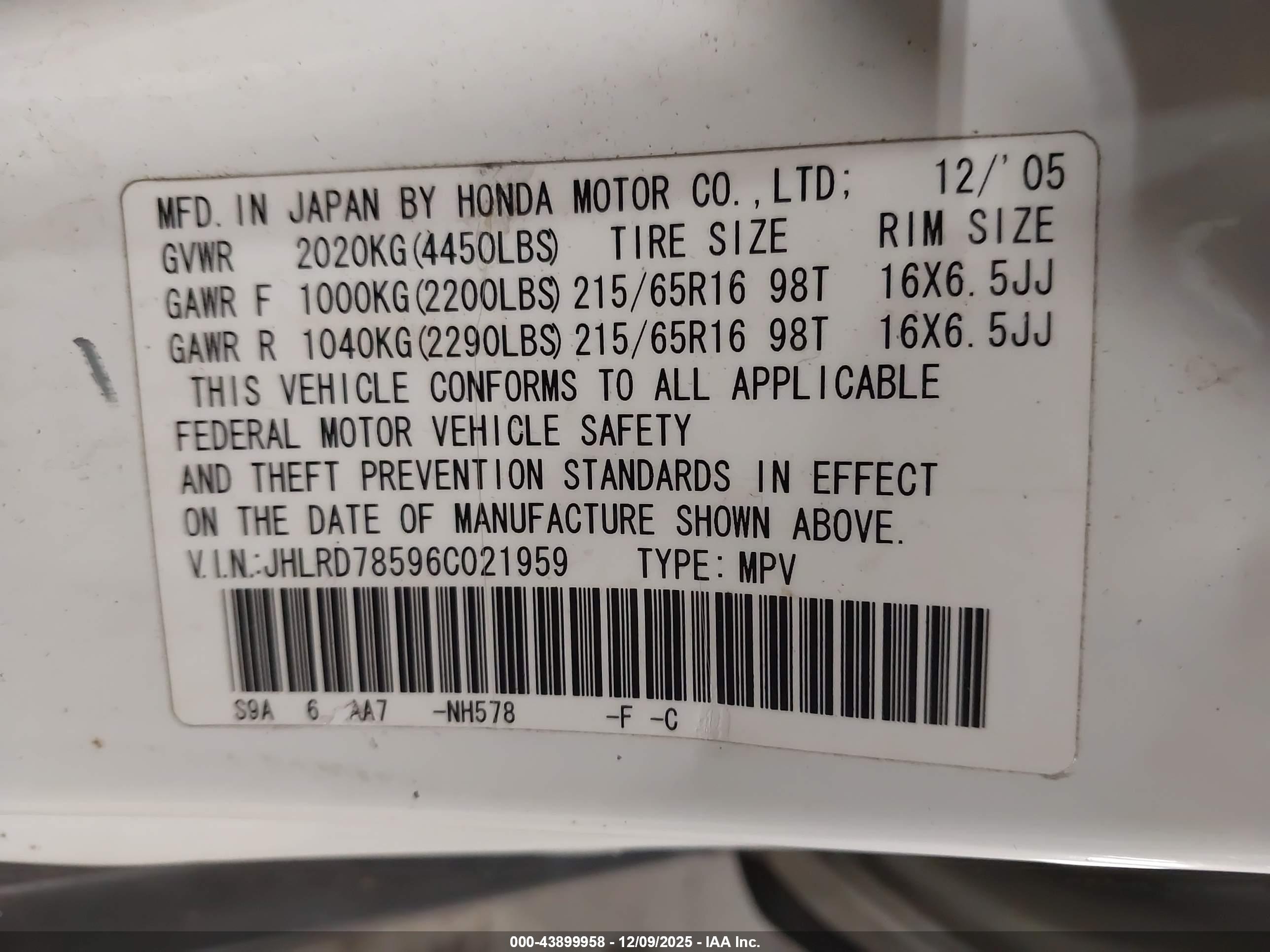 HONDA CR-V image 9