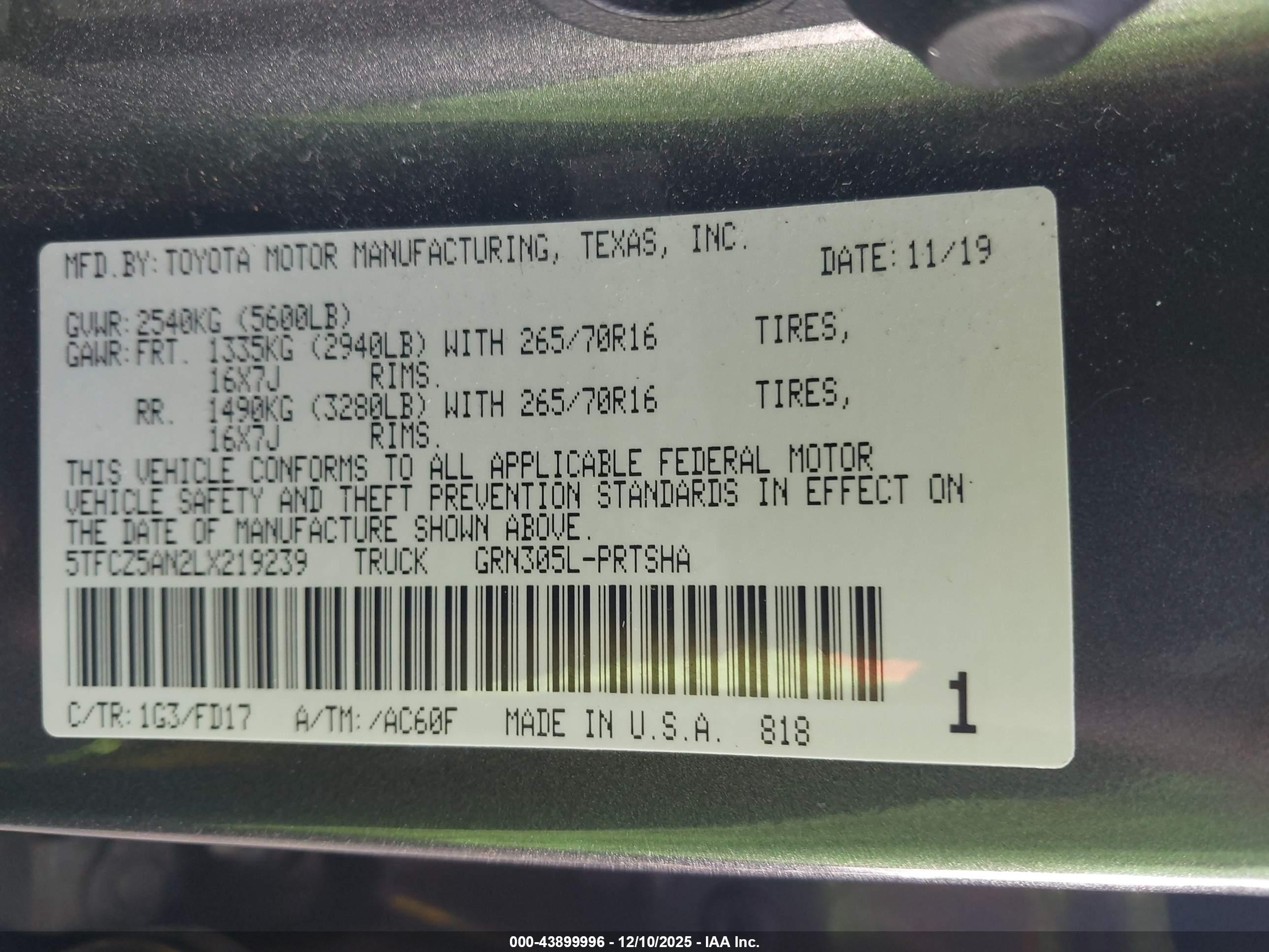 TOYOTA TACOMA image 9