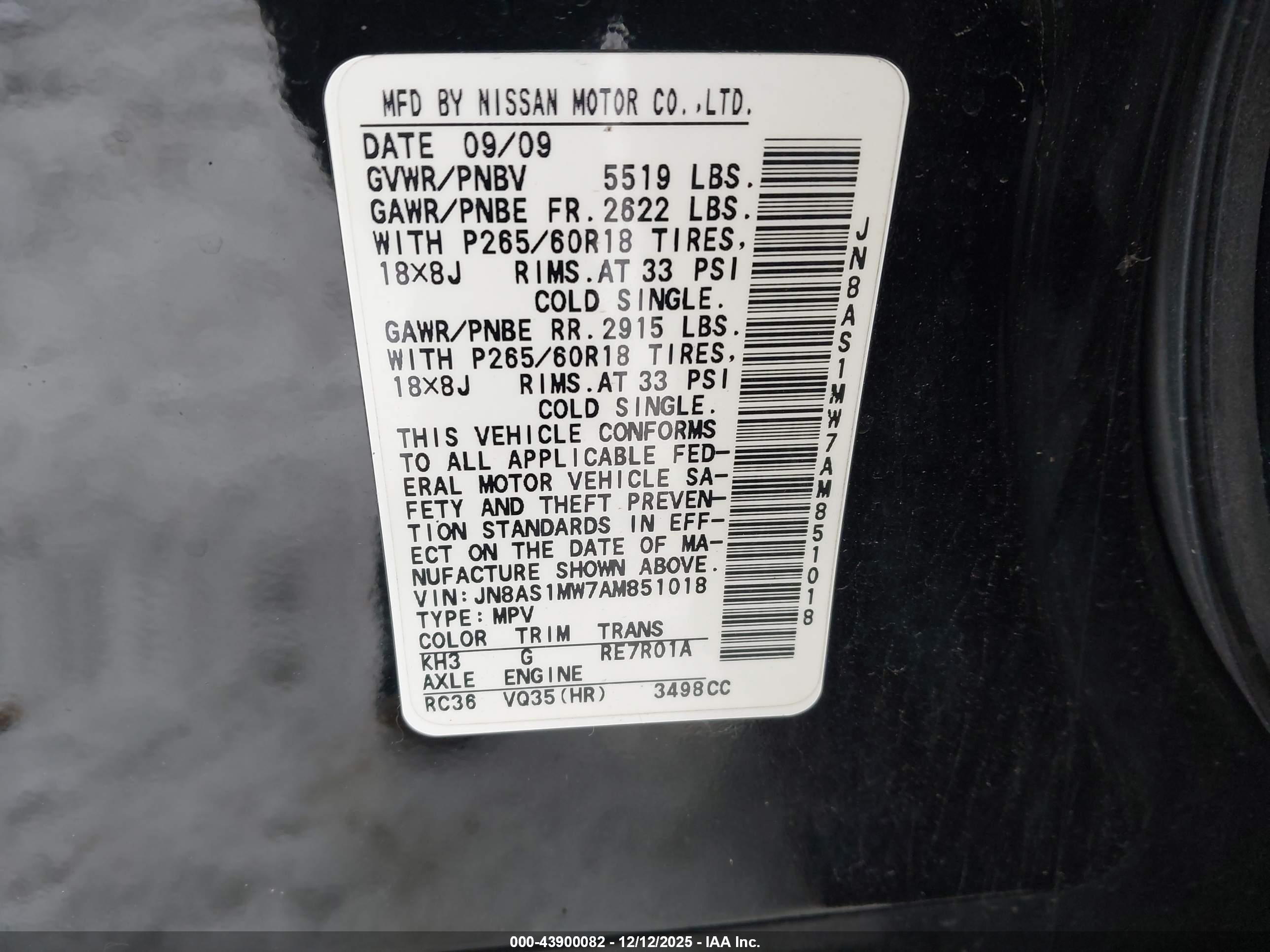 INFINITI FX35 image 9