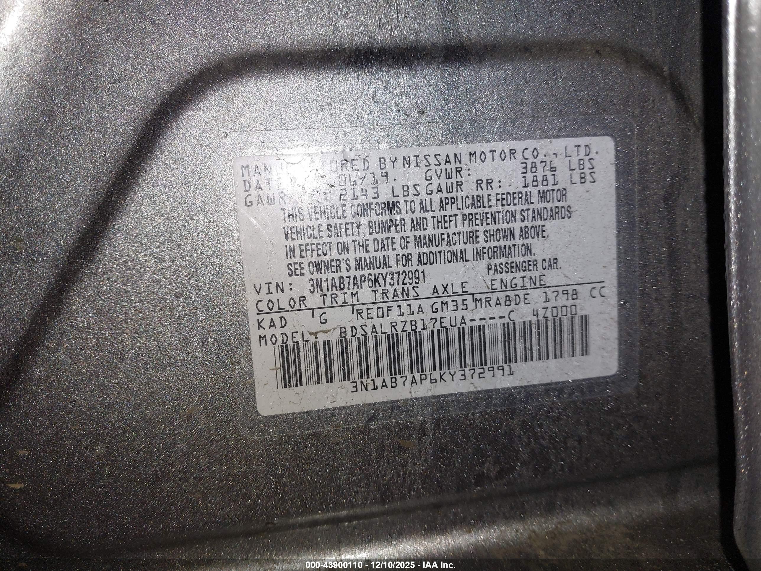 NISSAN SENTRA image 9