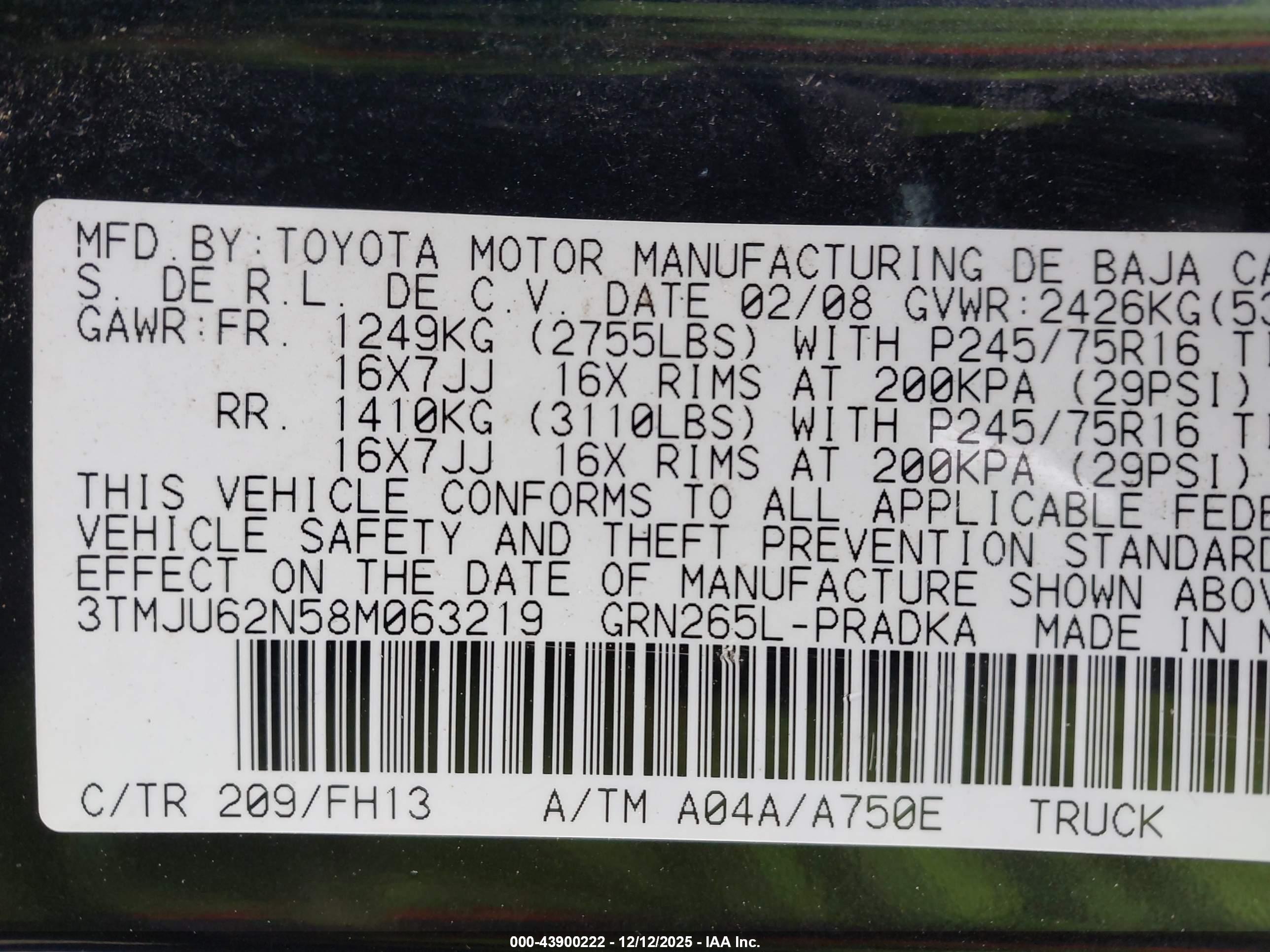 TOYOTA TACOMA image 9