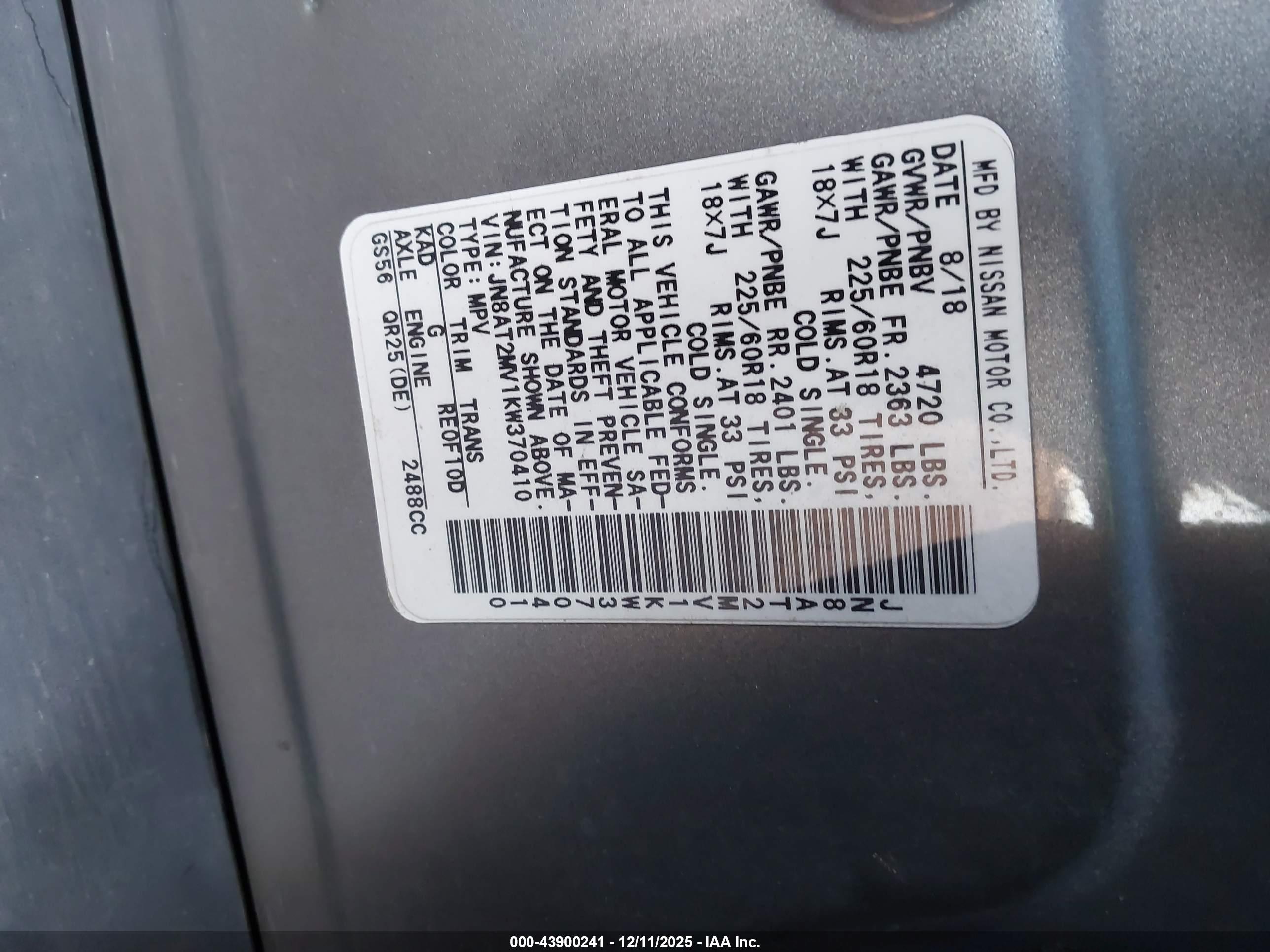 NISSAN ROGUE image 9
