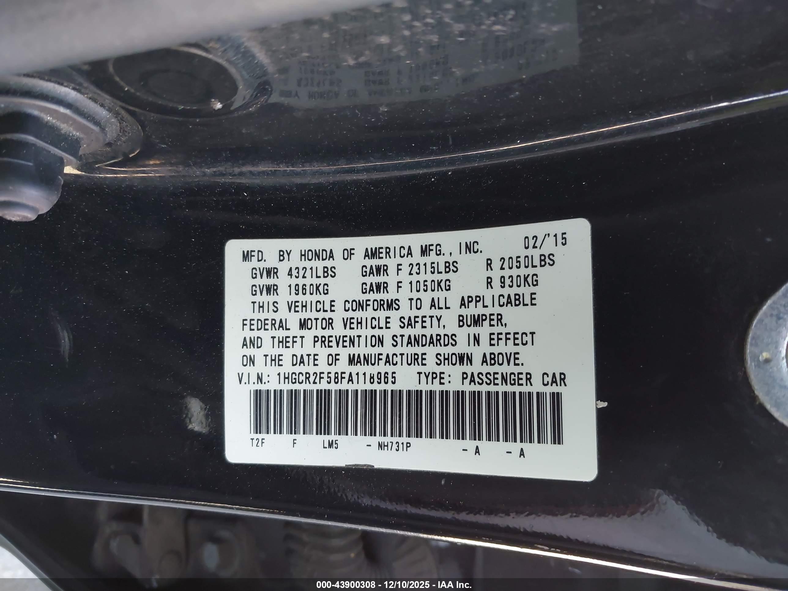 HONDA ACCORD image 9