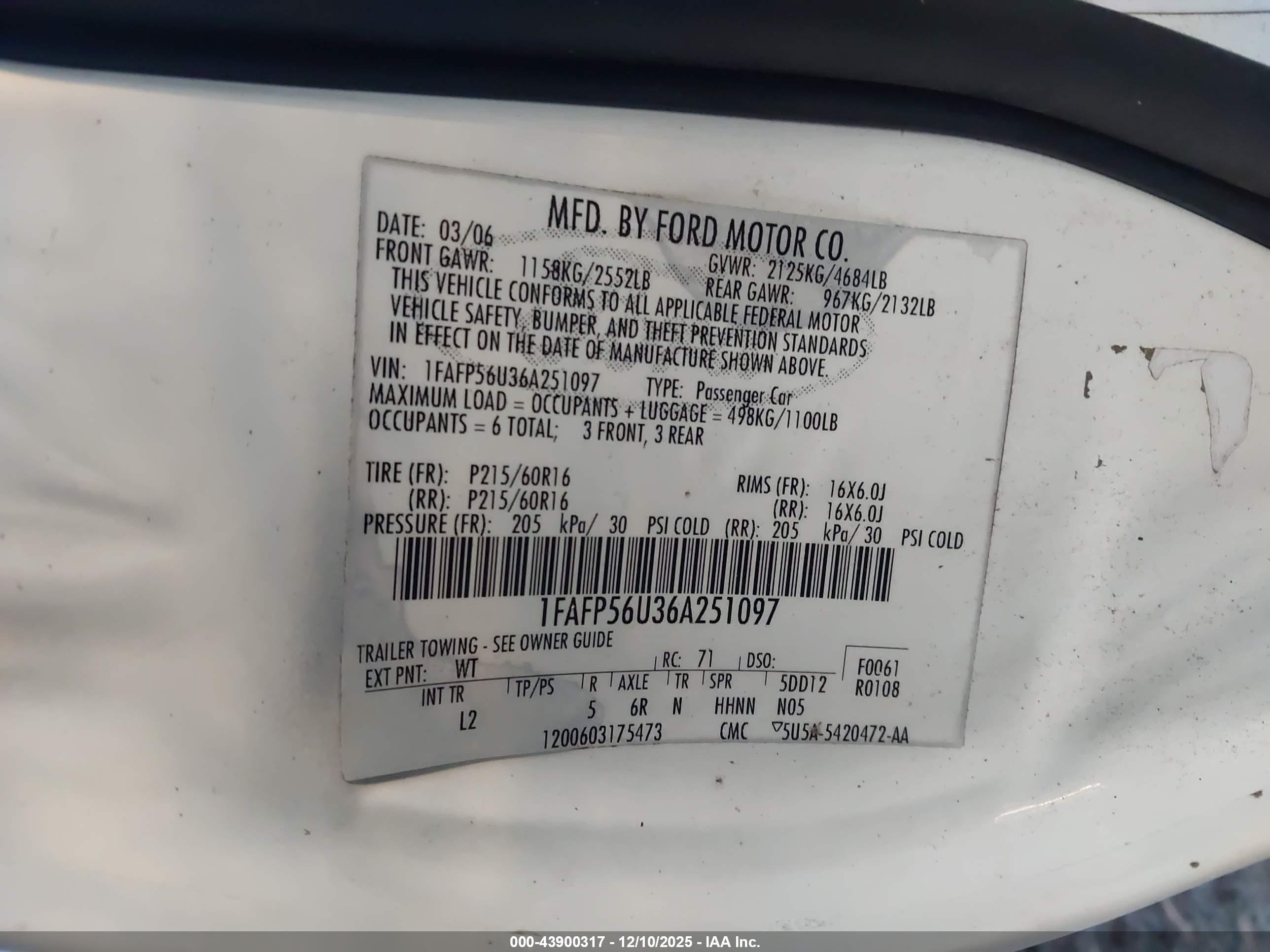 FORD TAURUS image 9