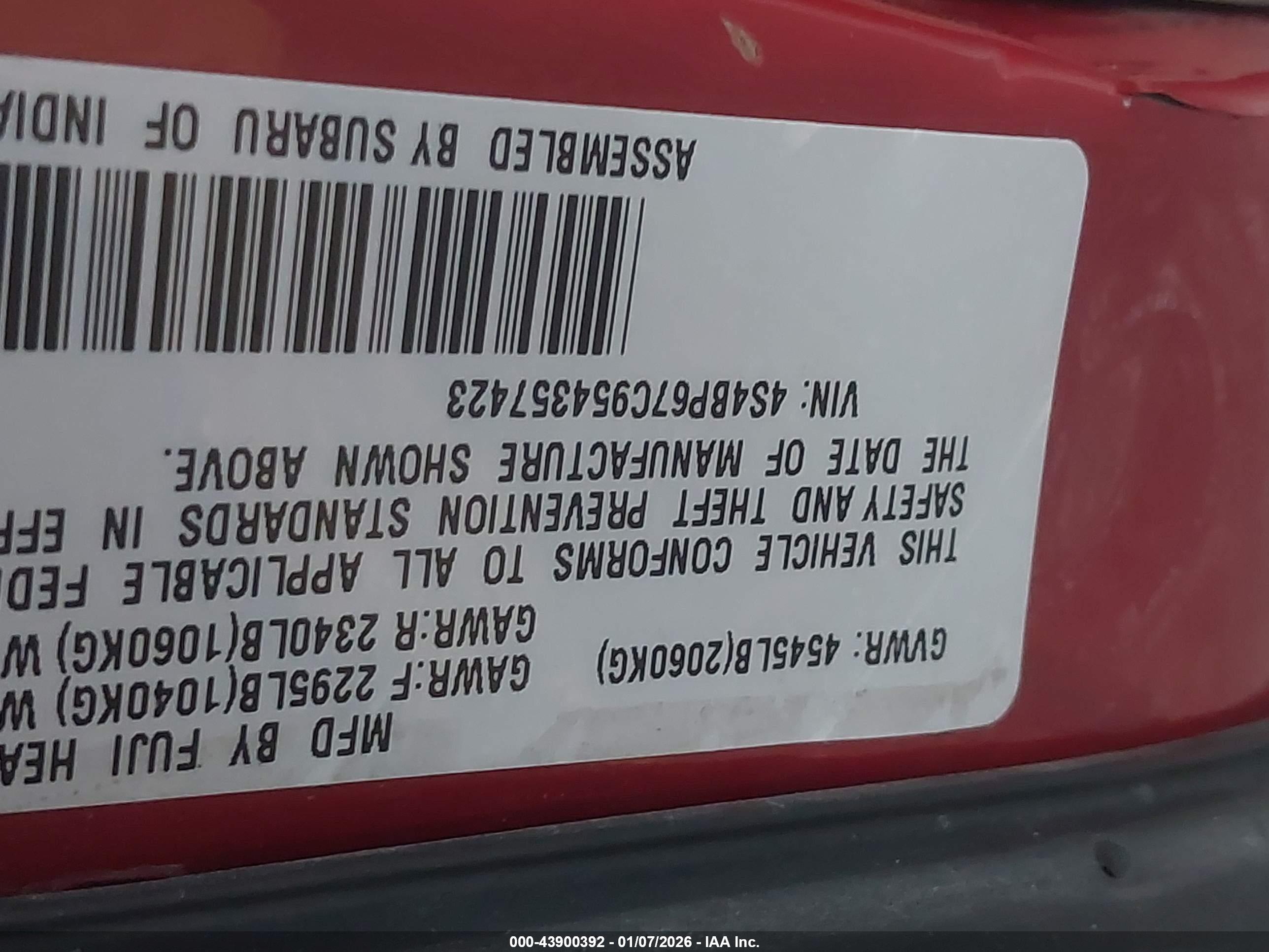 SUBARU LEGACY image 9