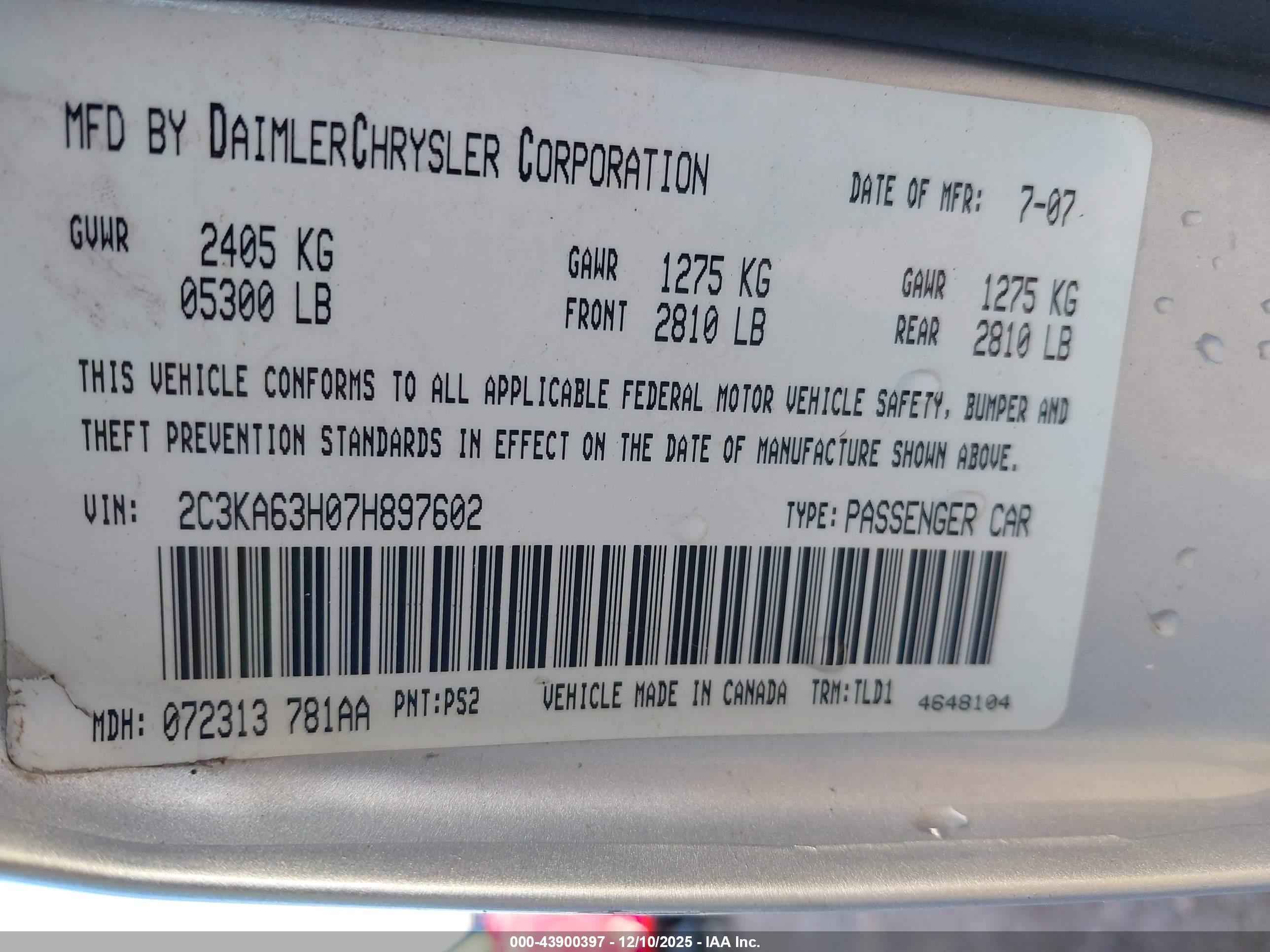 CHRYSLER 300C image 9