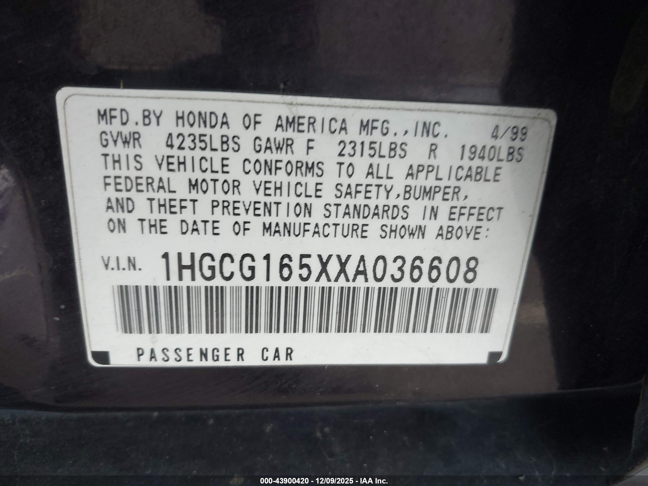 HONDA ACCORD image 9