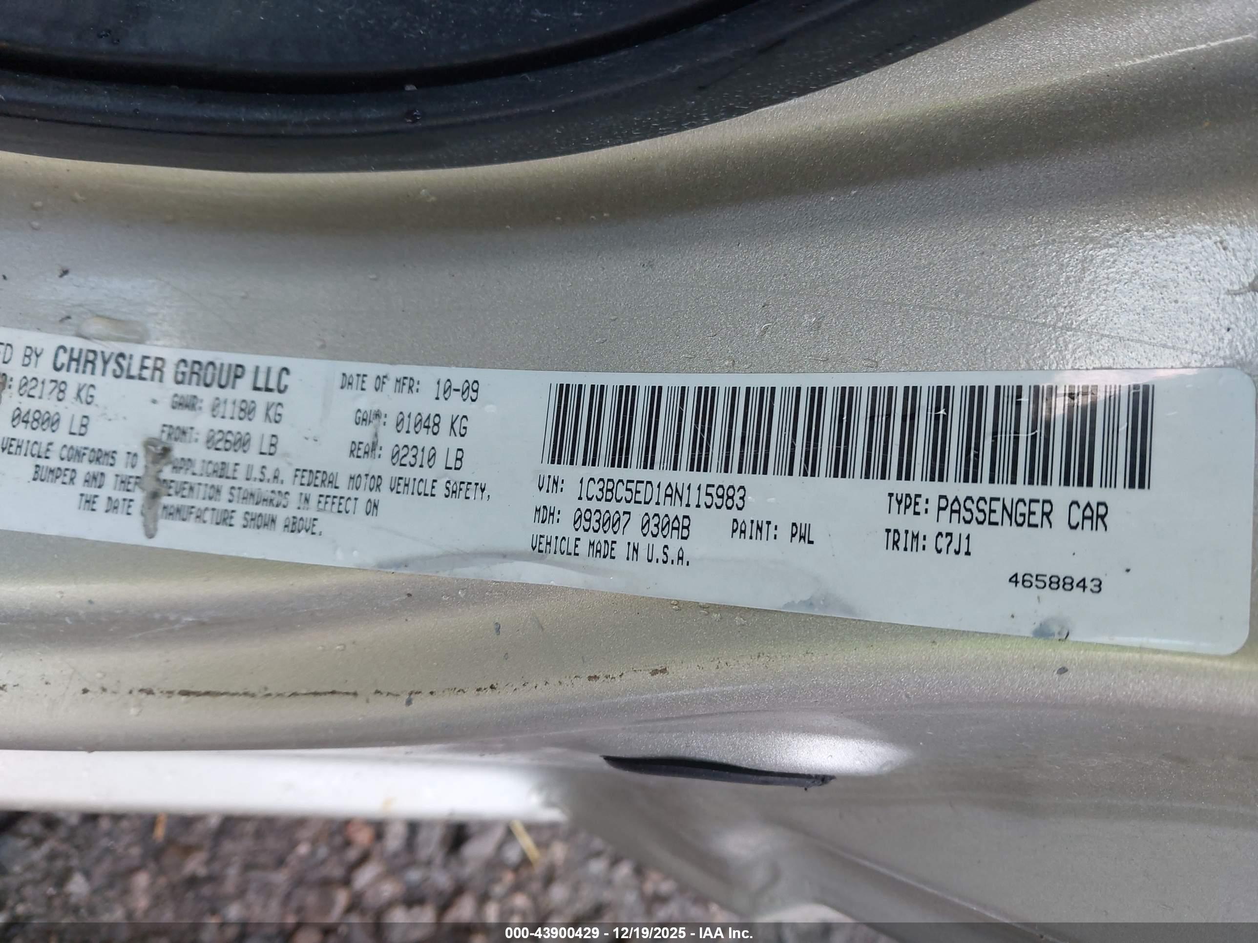CHRYSLER SEBRING image 9