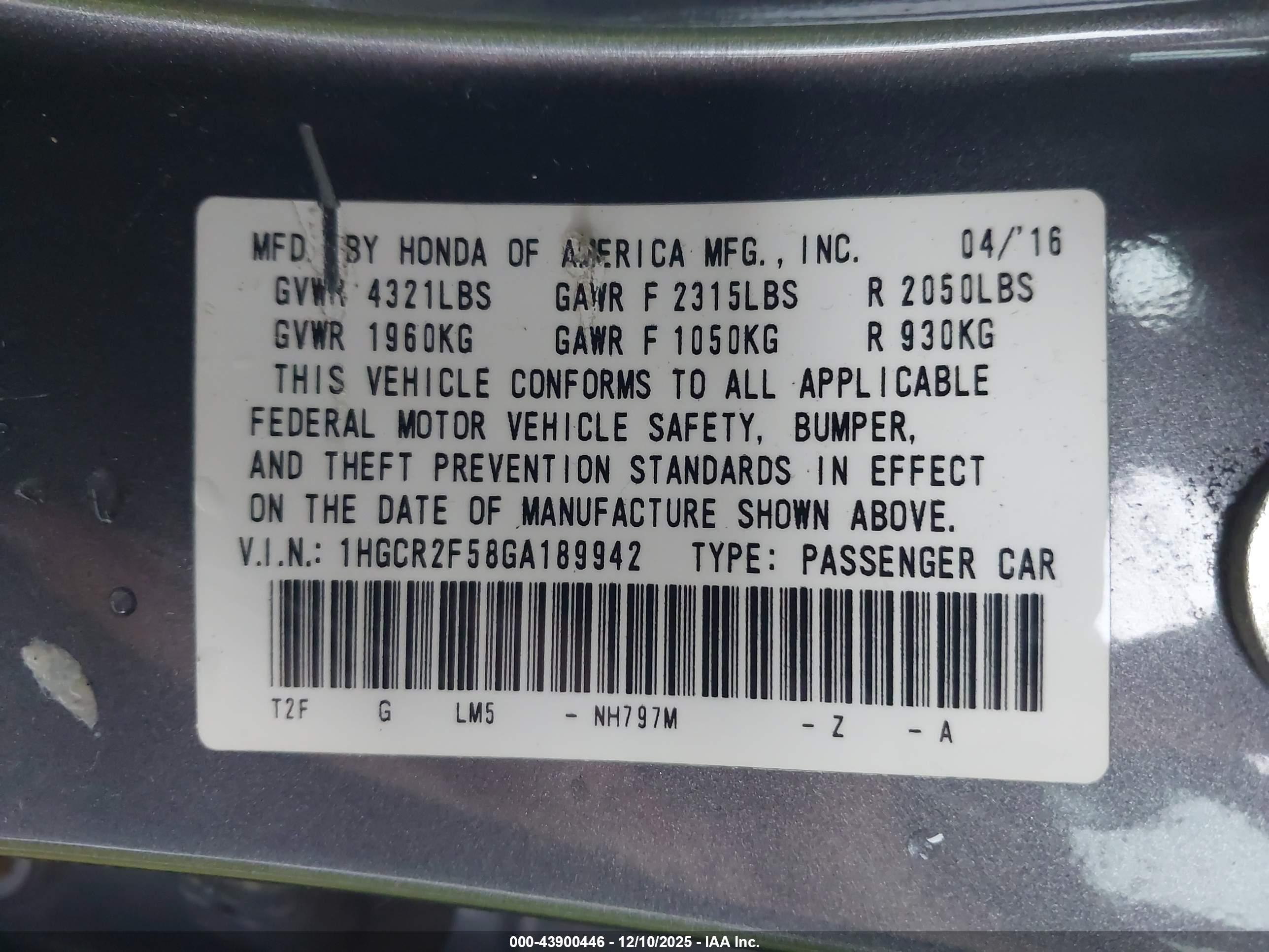 HONDA ACCORD image 9