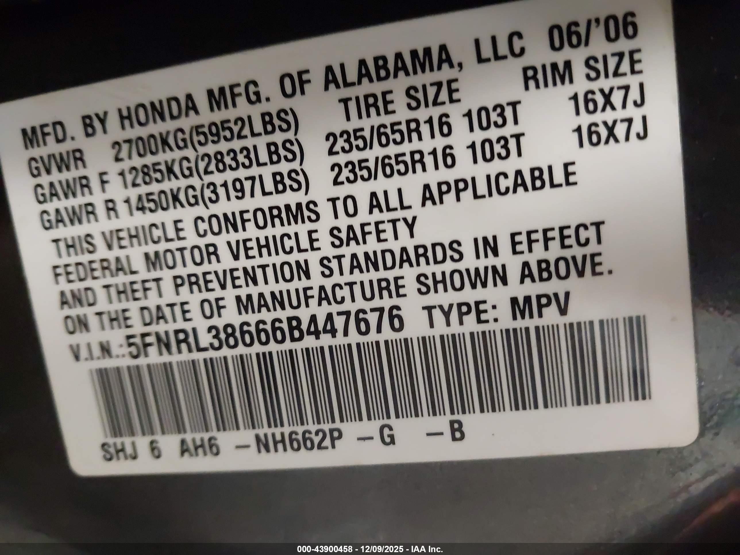 HONDA ODYSSEY image 9