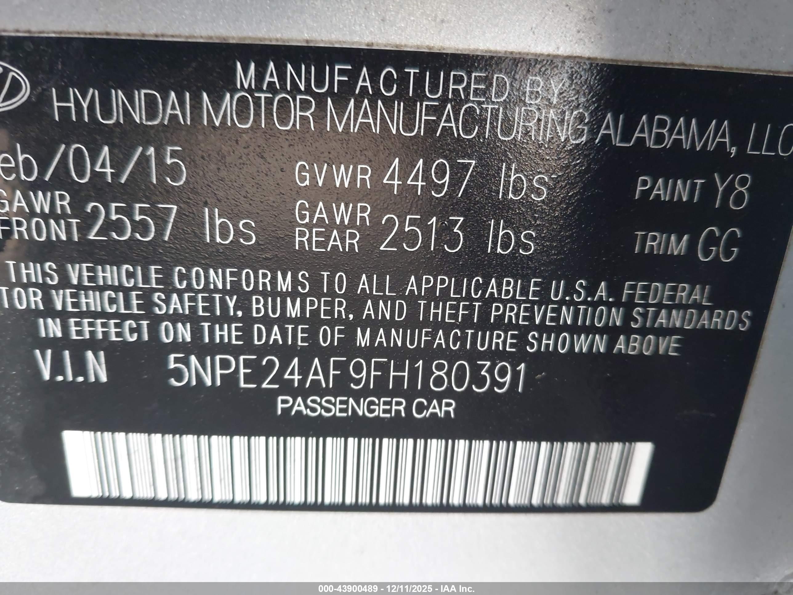 HYUNDAI SONATA image 9