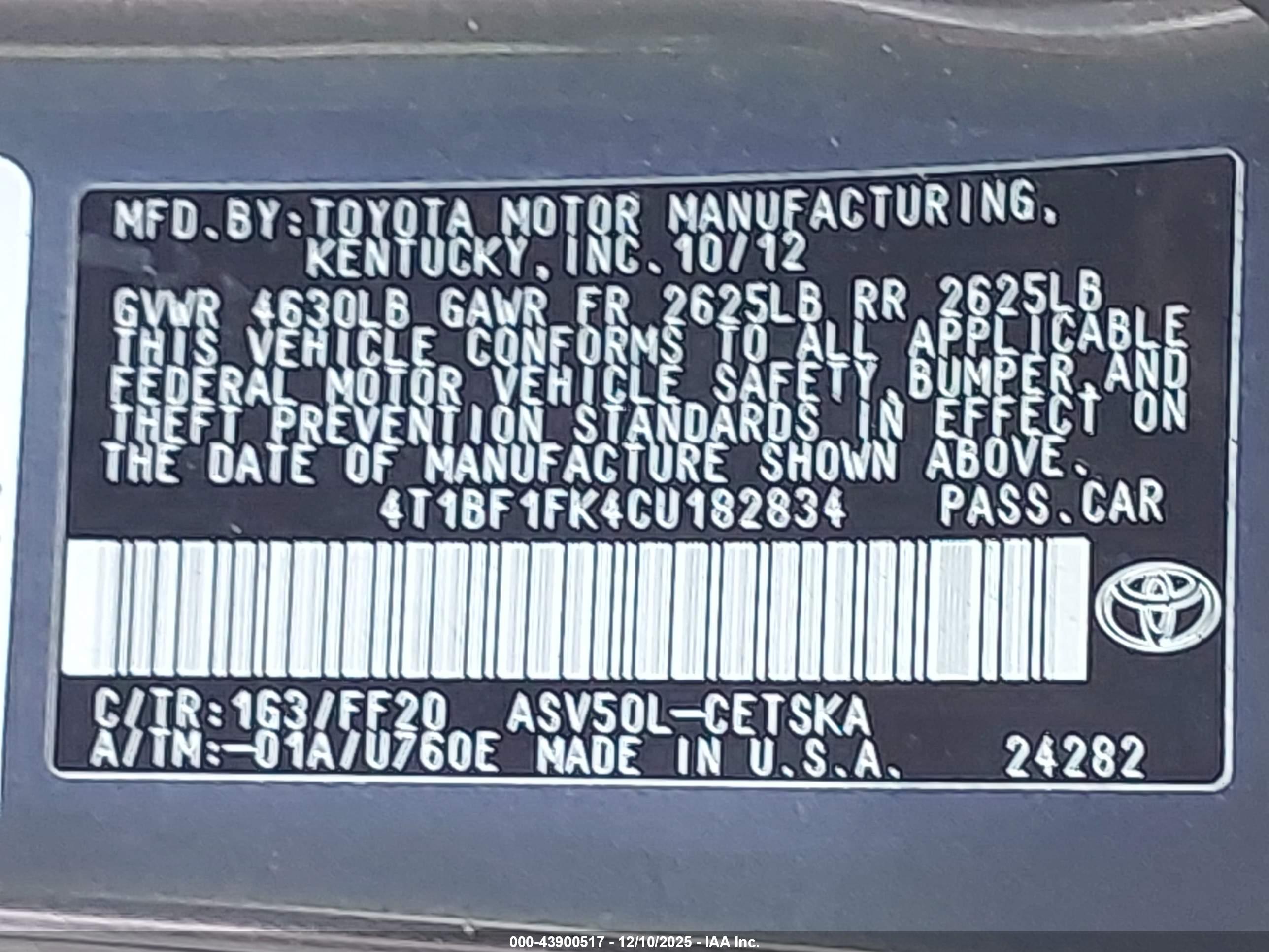 TOYOTA CAMRY image 9