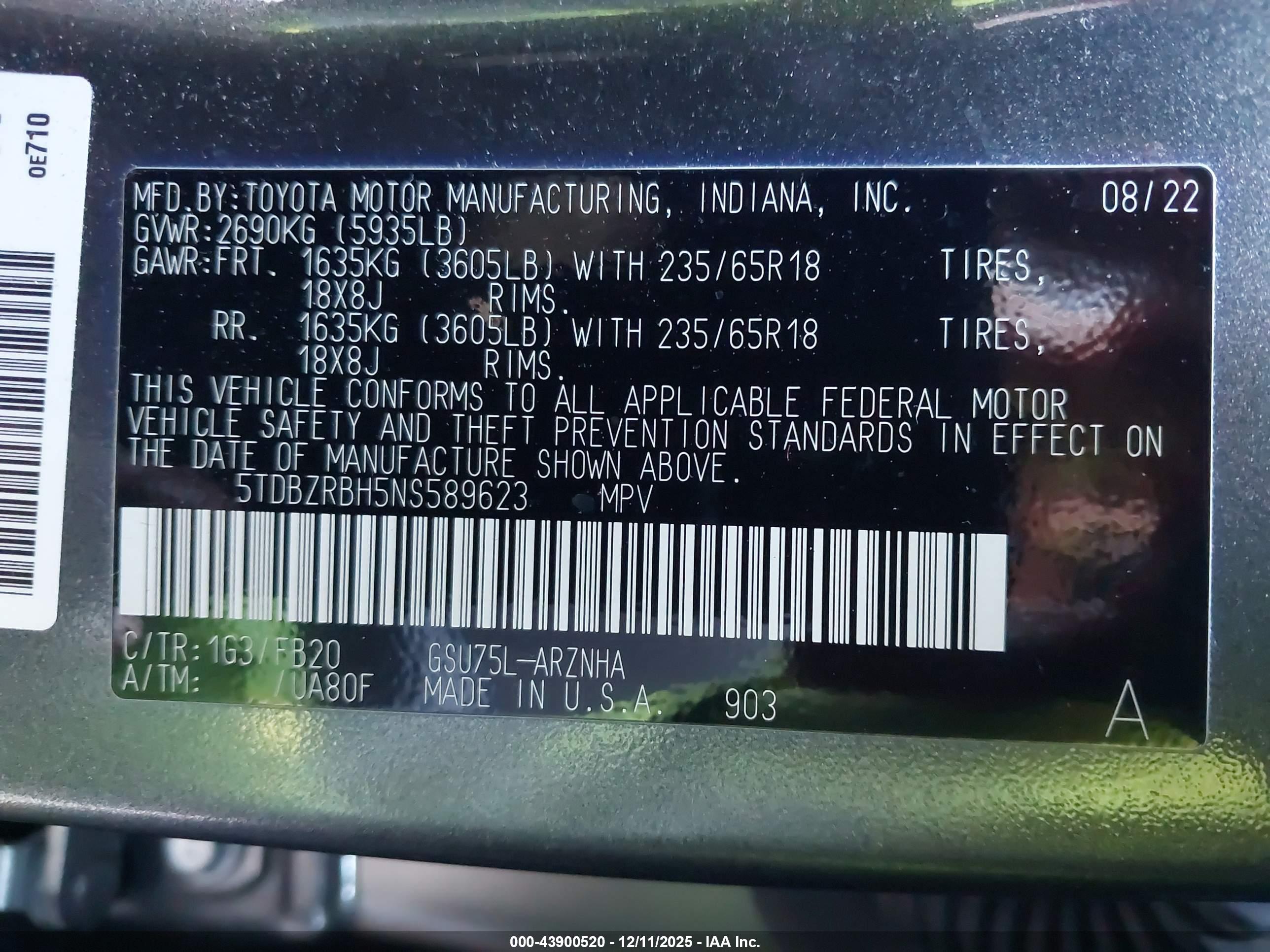 TOYOTA HIGHLANDER image 9