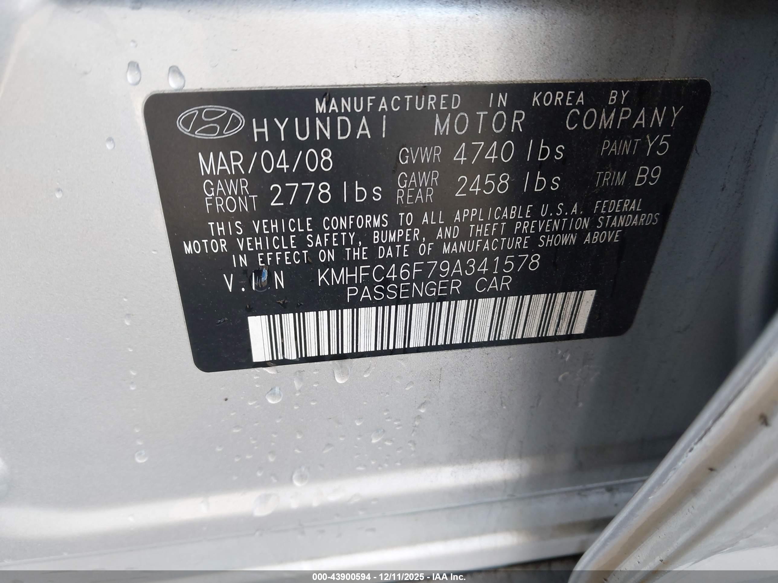HYUNDAI AZERA image 9