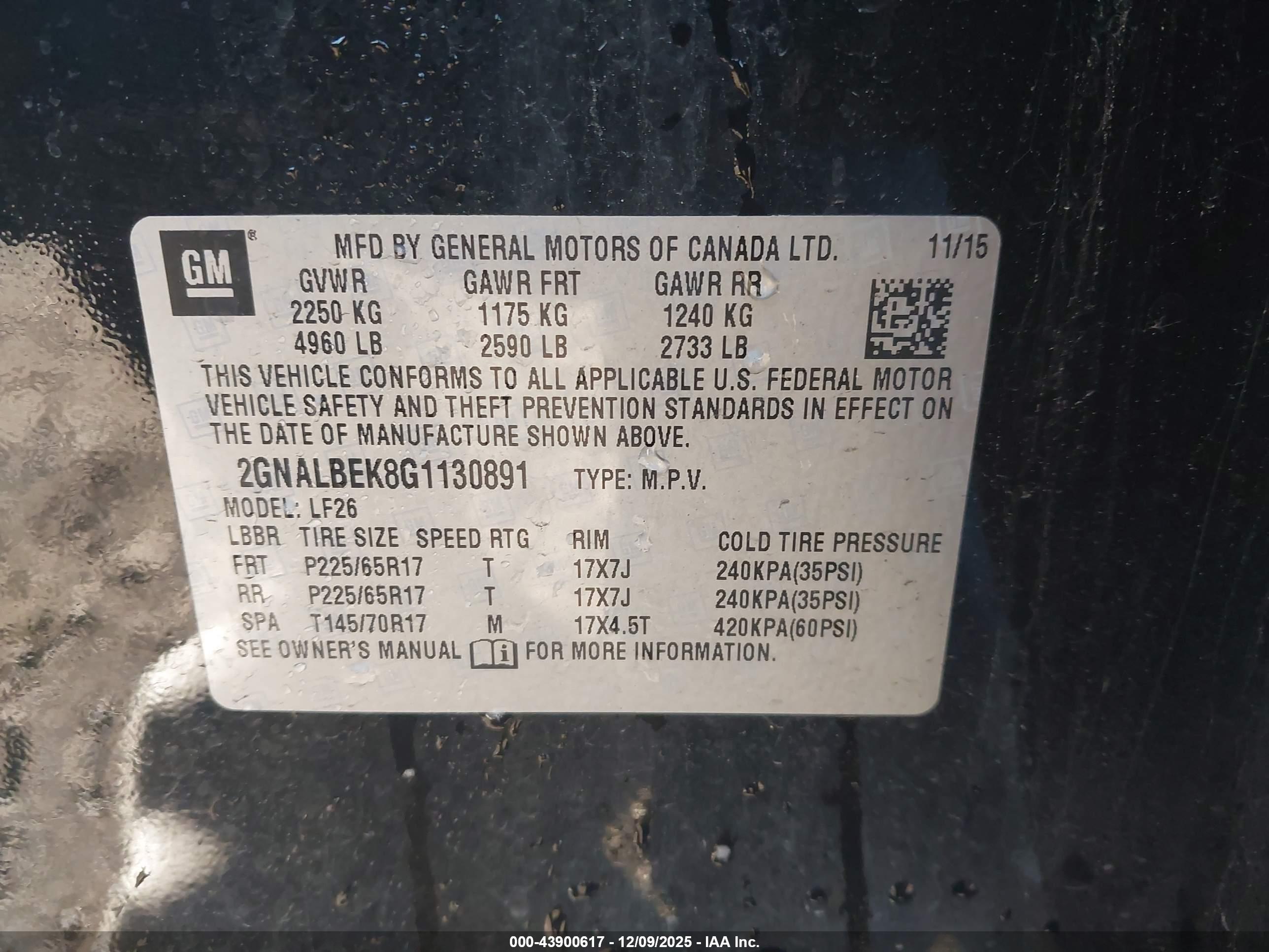 CHEVROLET EQUINOX image 9