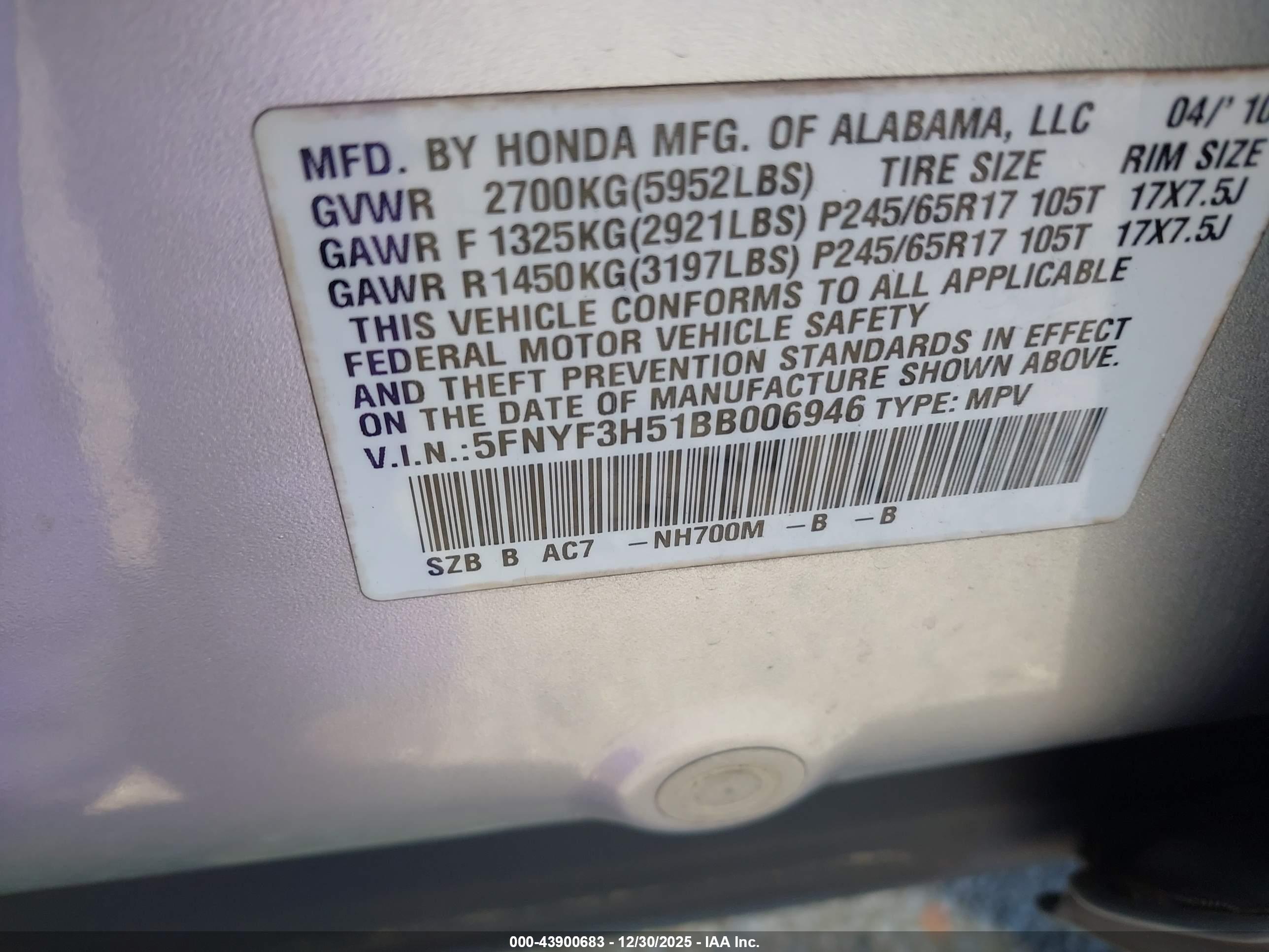 HONDA PILOT image 9