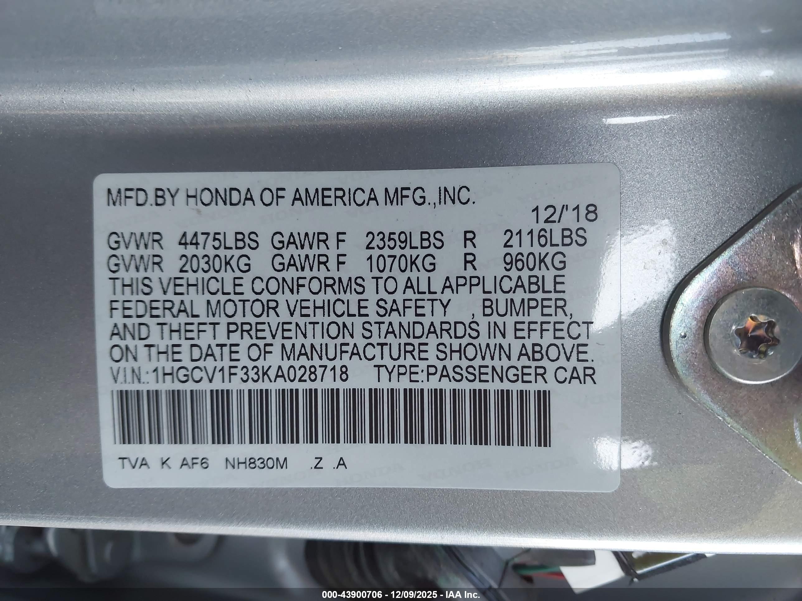 HONDA ACCORD image 9