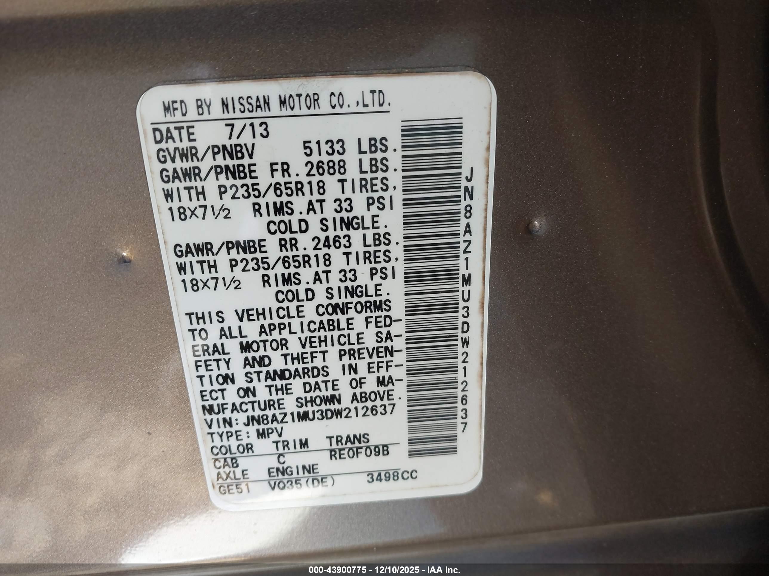 NISSAN MURANO image 9