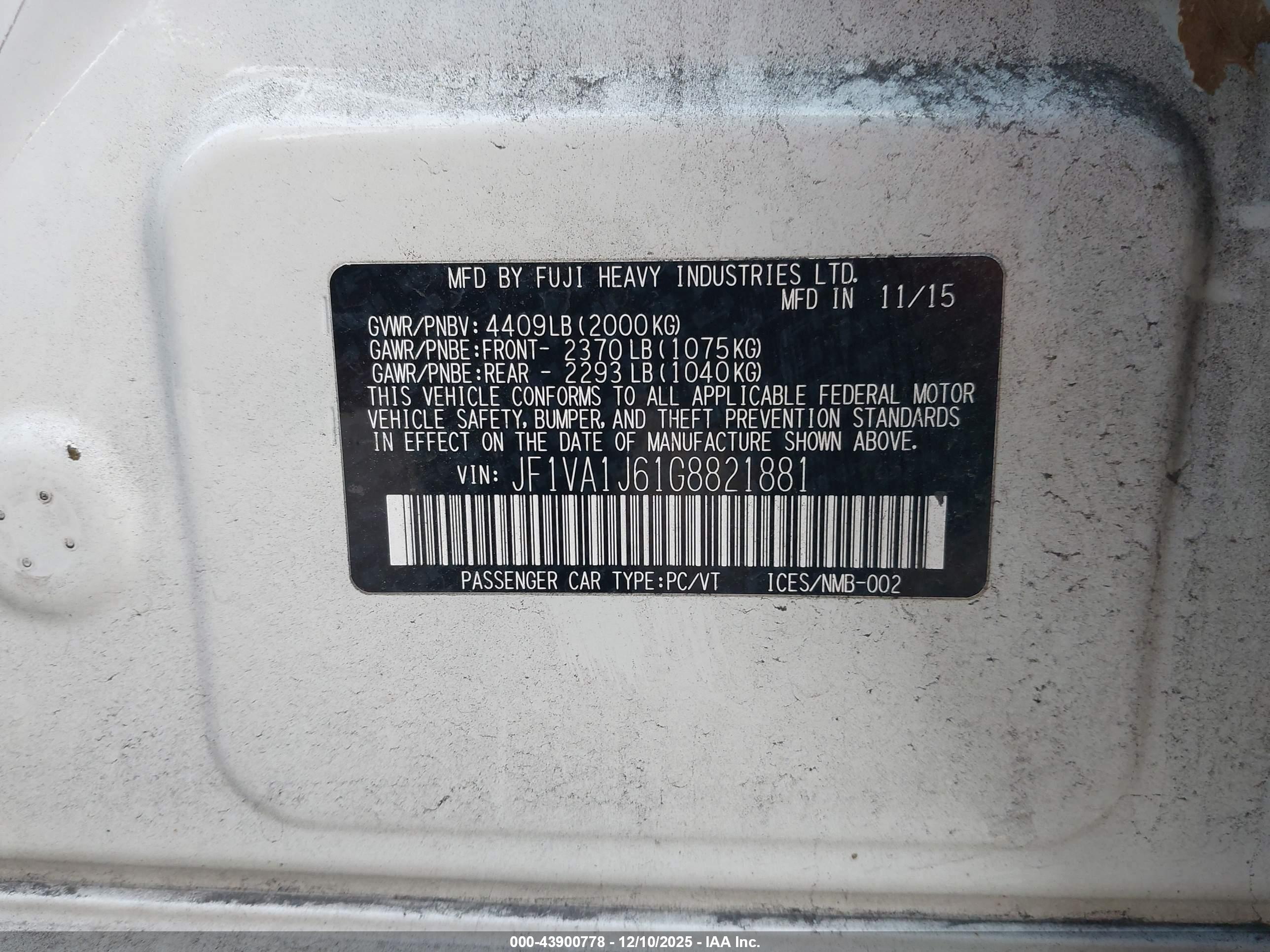 SUBARU WRX image 9