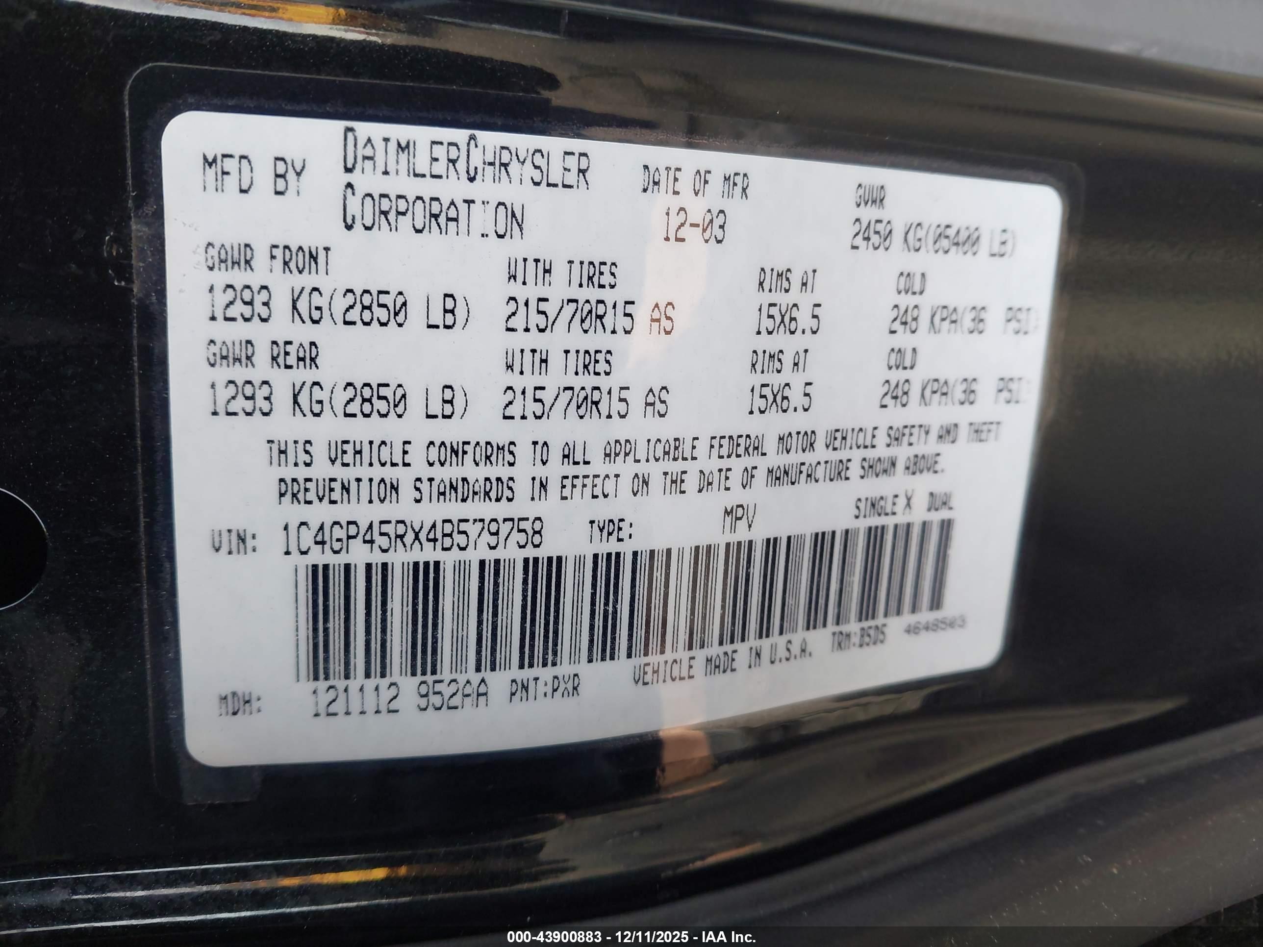 CHRYSLER TOWN image 9