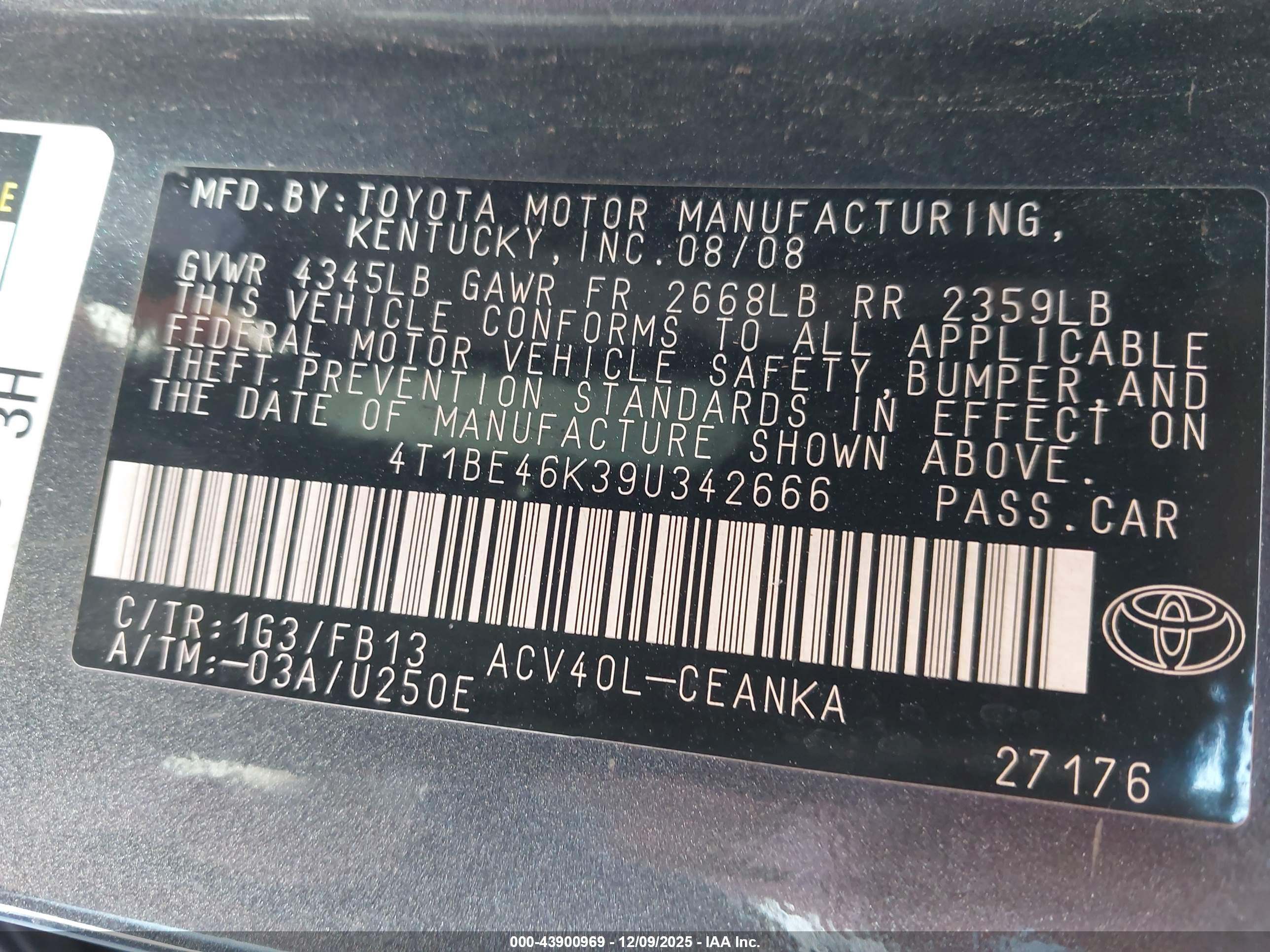 TOYOTA CAMRY image 9