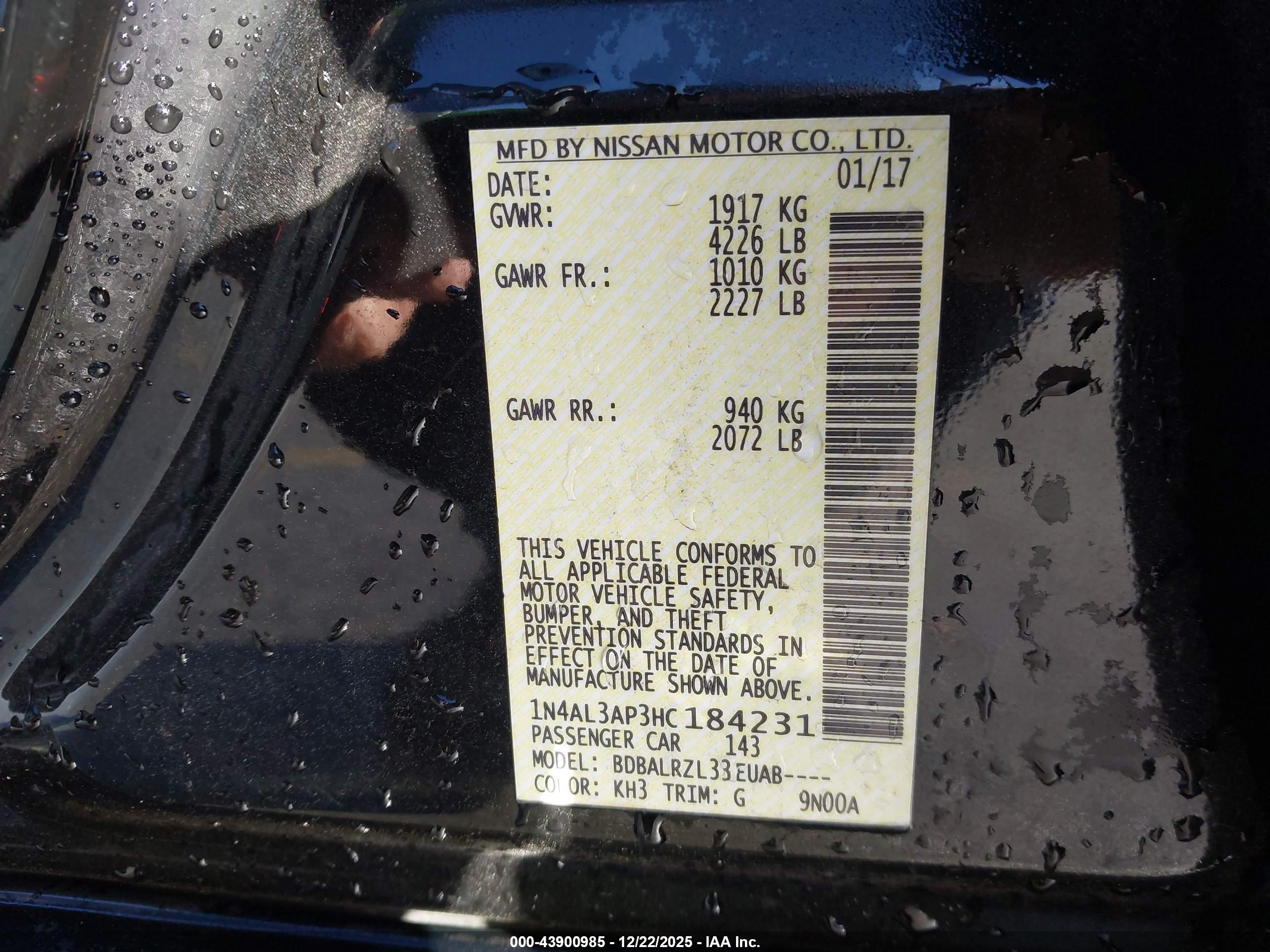 NISSAN ALTIMA image 9