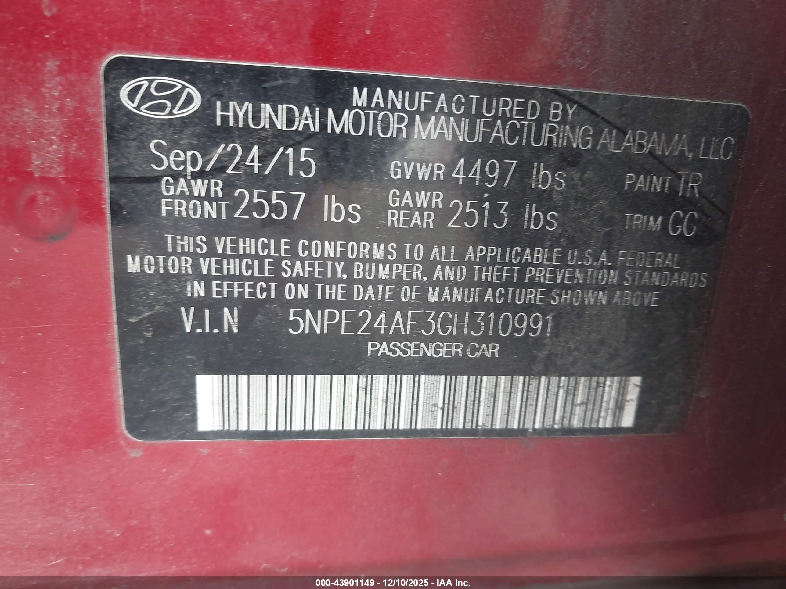 HYUNDAI SONATA image 9