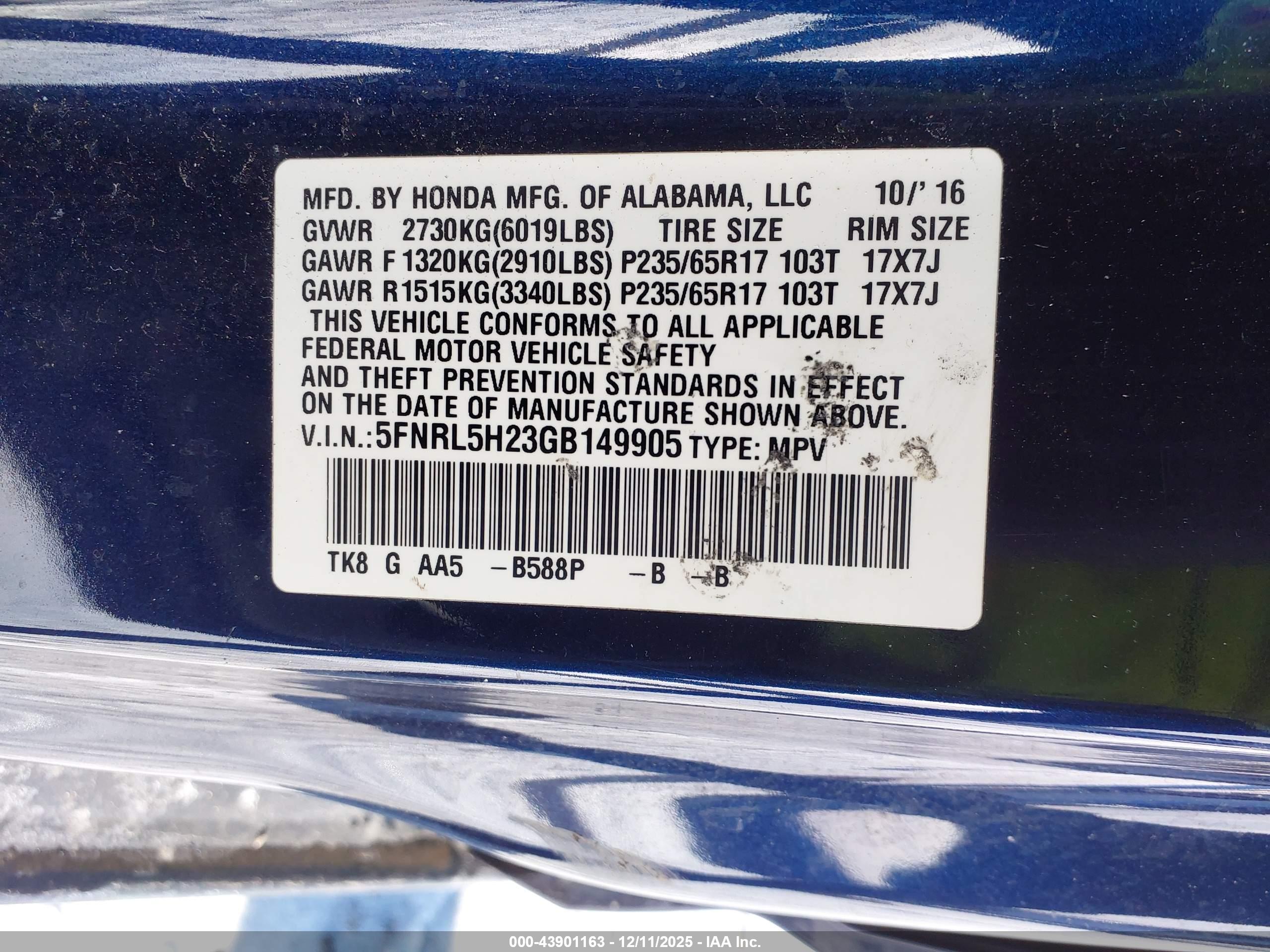HONDA ODYSSEY image 9