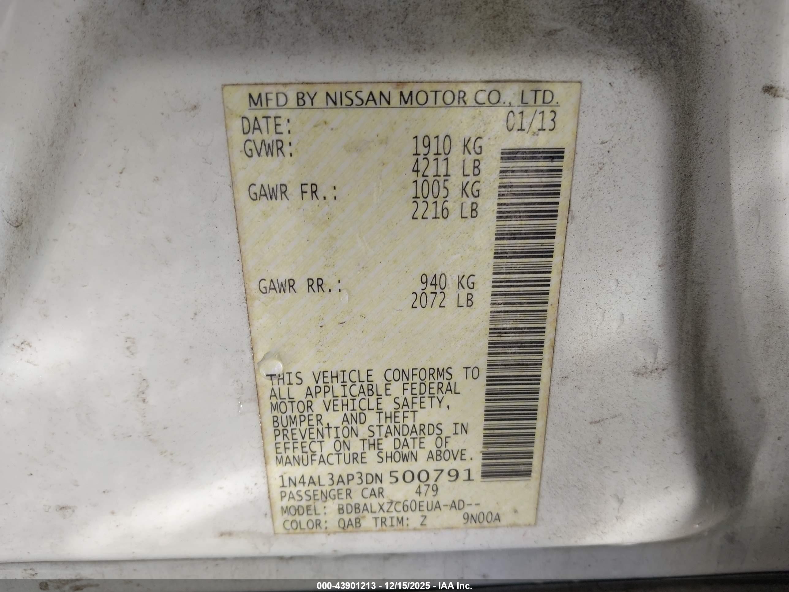 NISSAN ALTIMA image 9