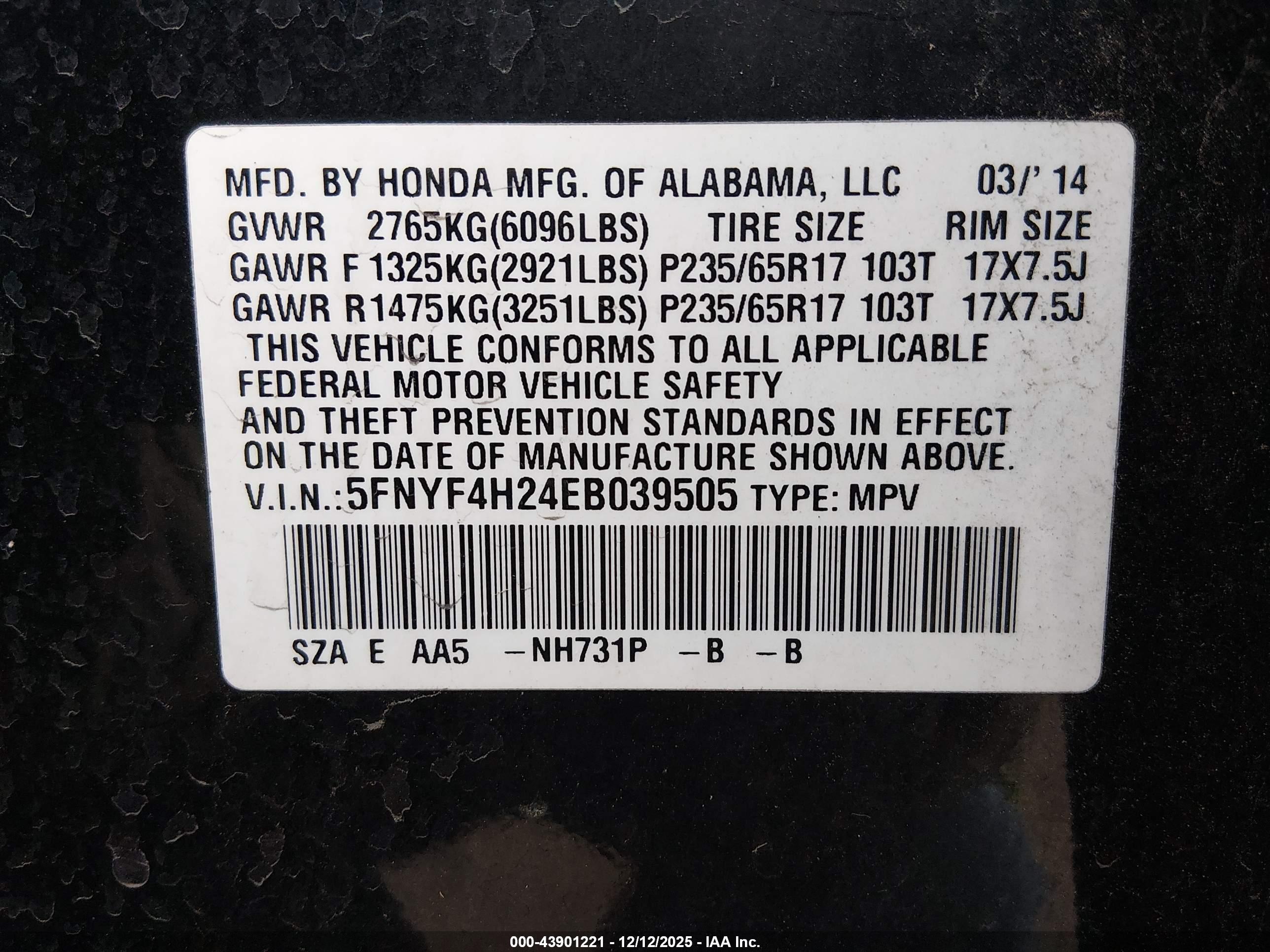 HONDA PILOT image 9
