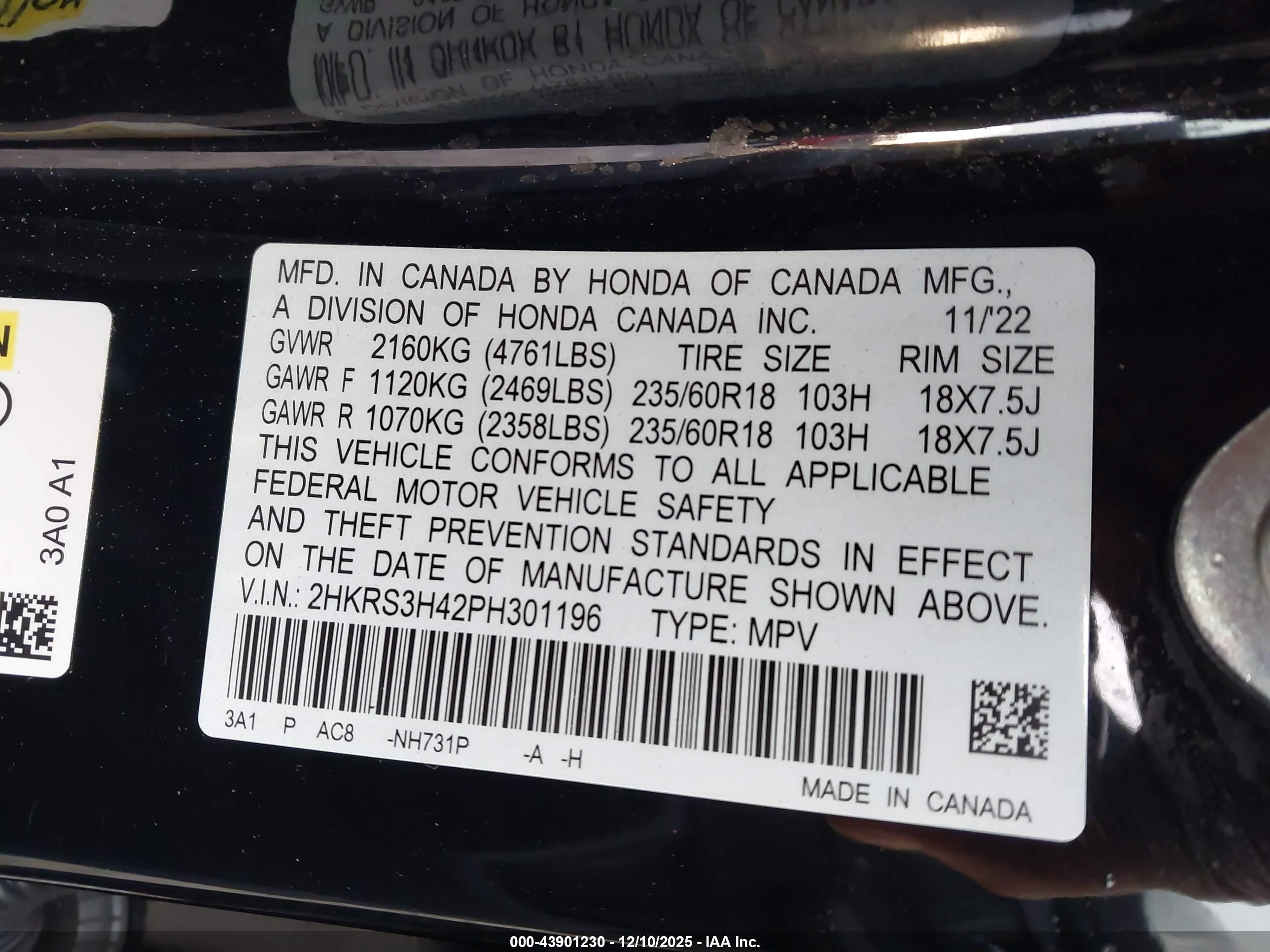 HONDA CR-V image 9