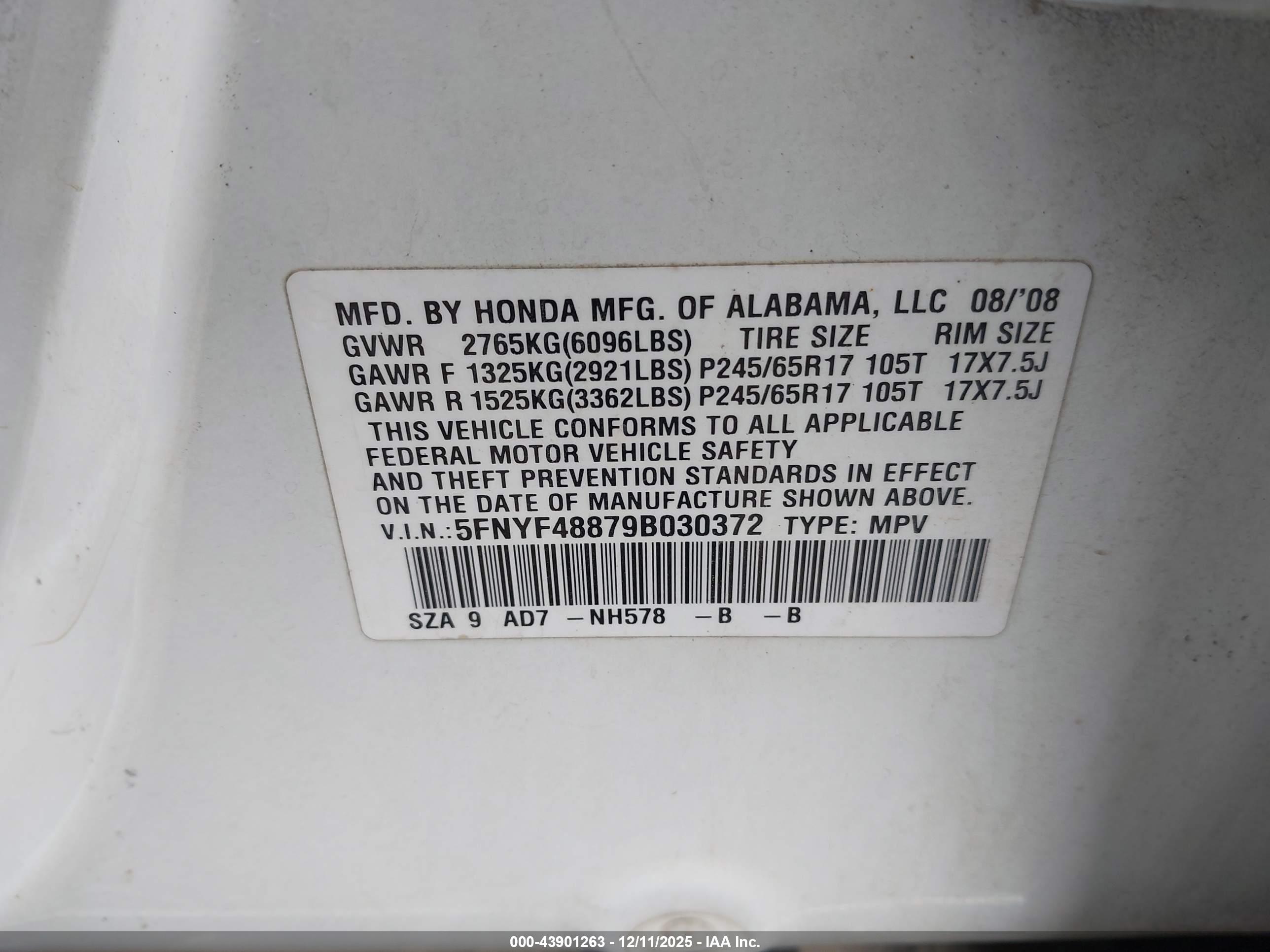 HONDA PILOT image 9