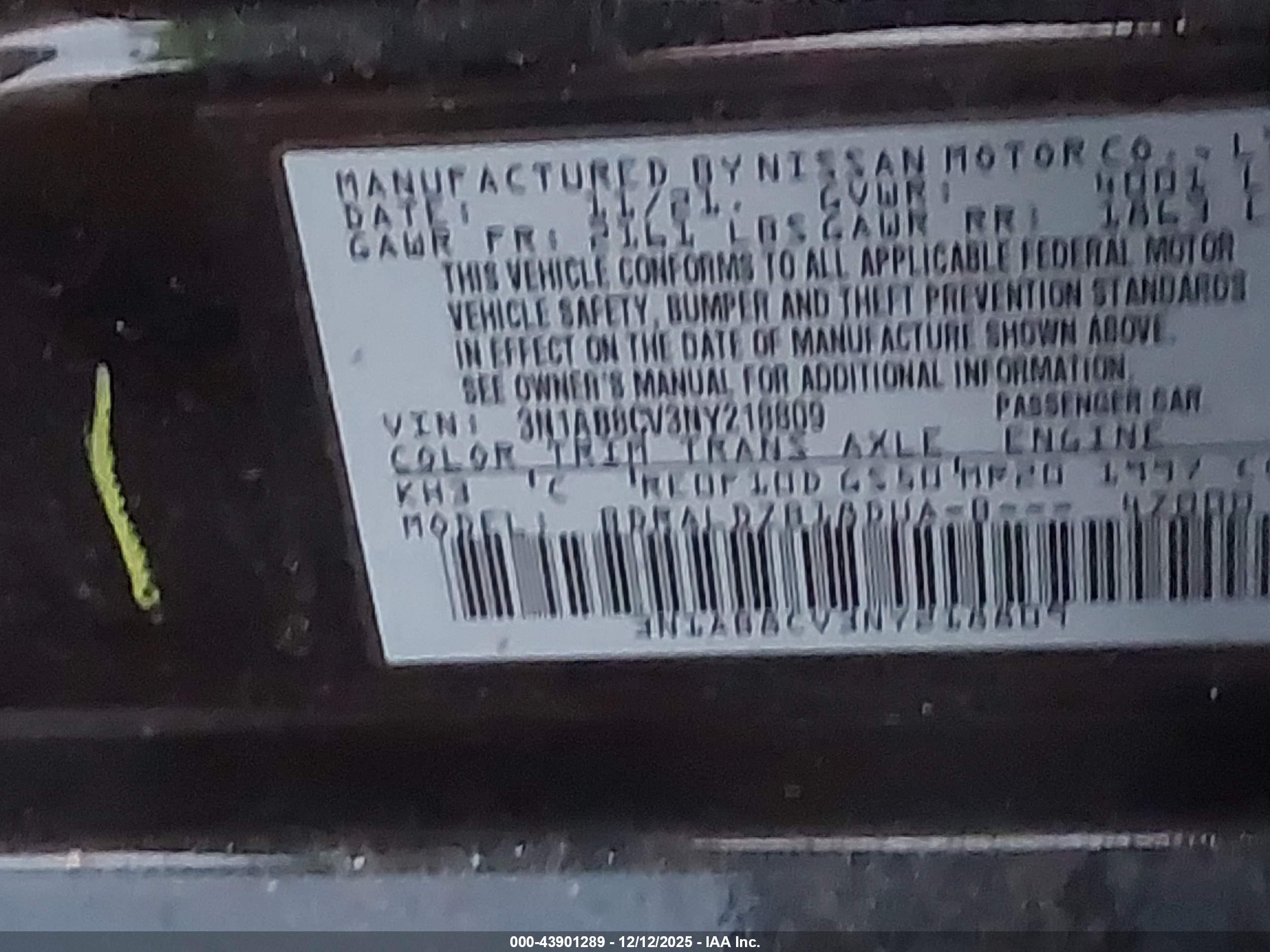 NISSAN SENTRA image 9