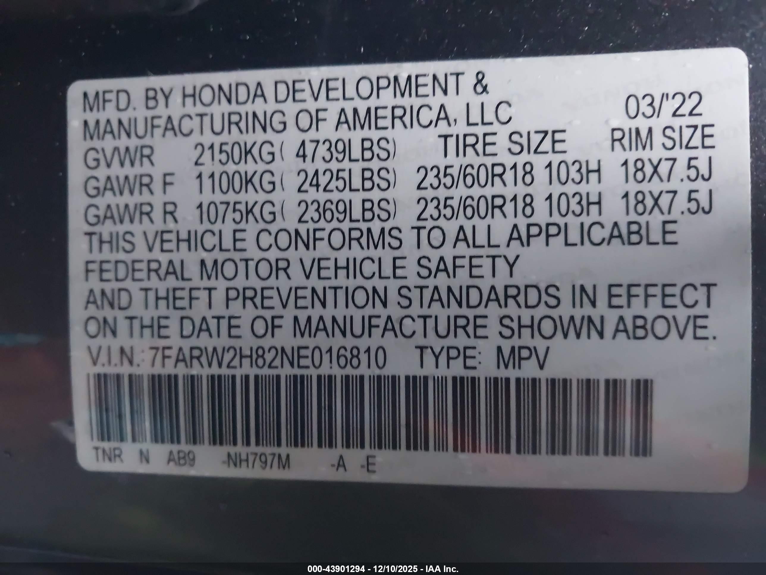 HONDA CR-V image 9