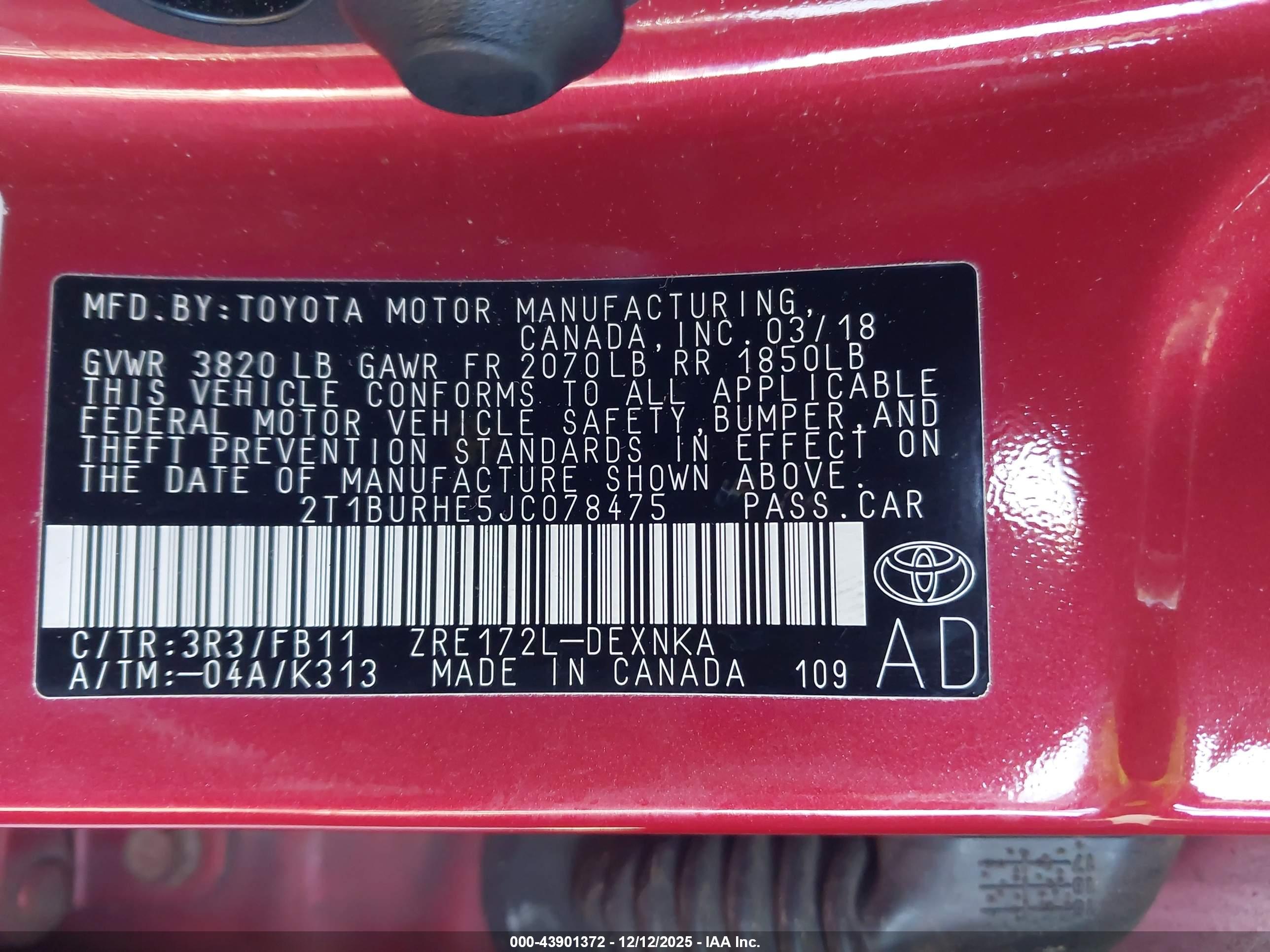 TOYOTA COROLLA image 9