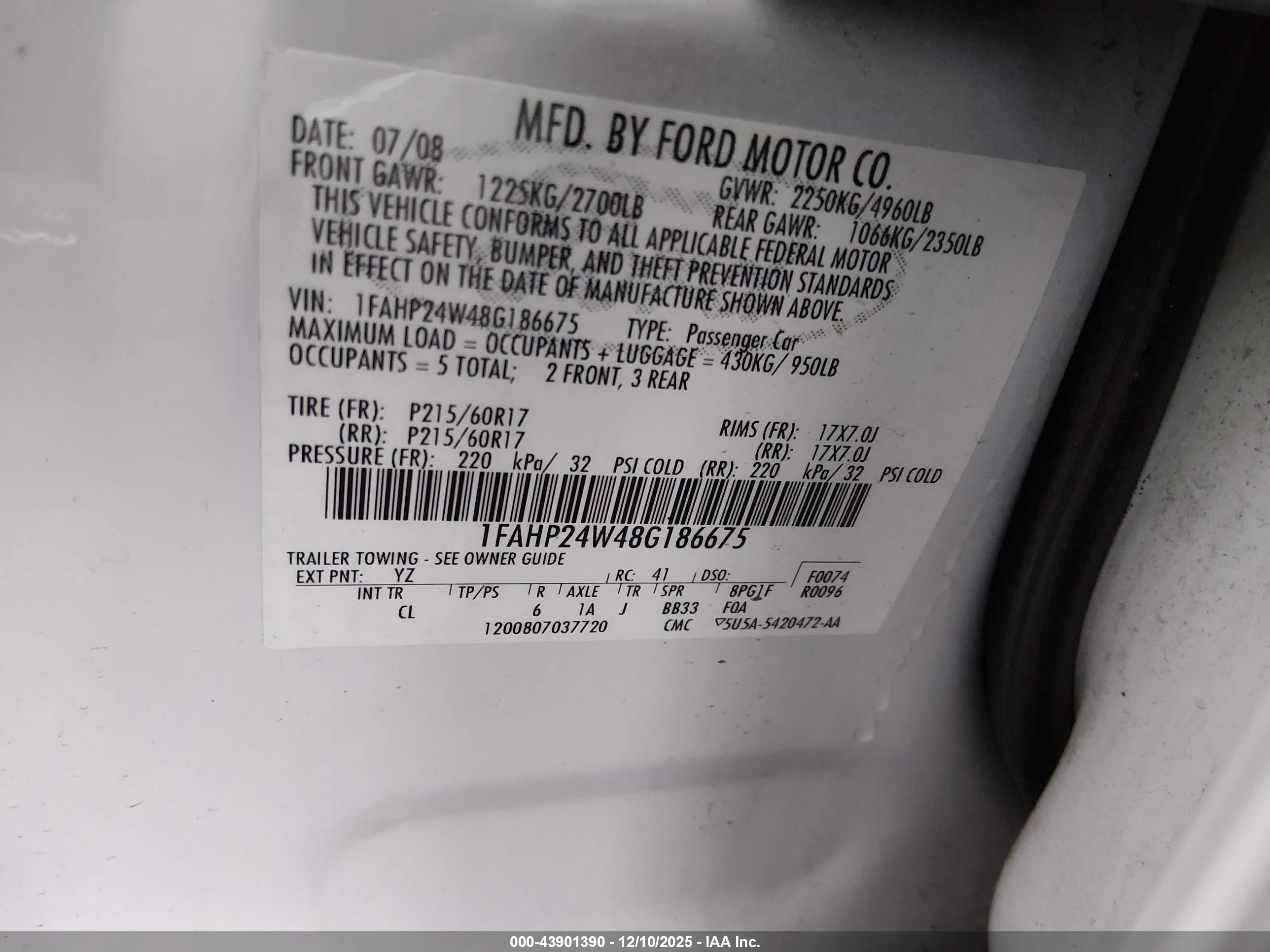 FORD TAURUS image 9
