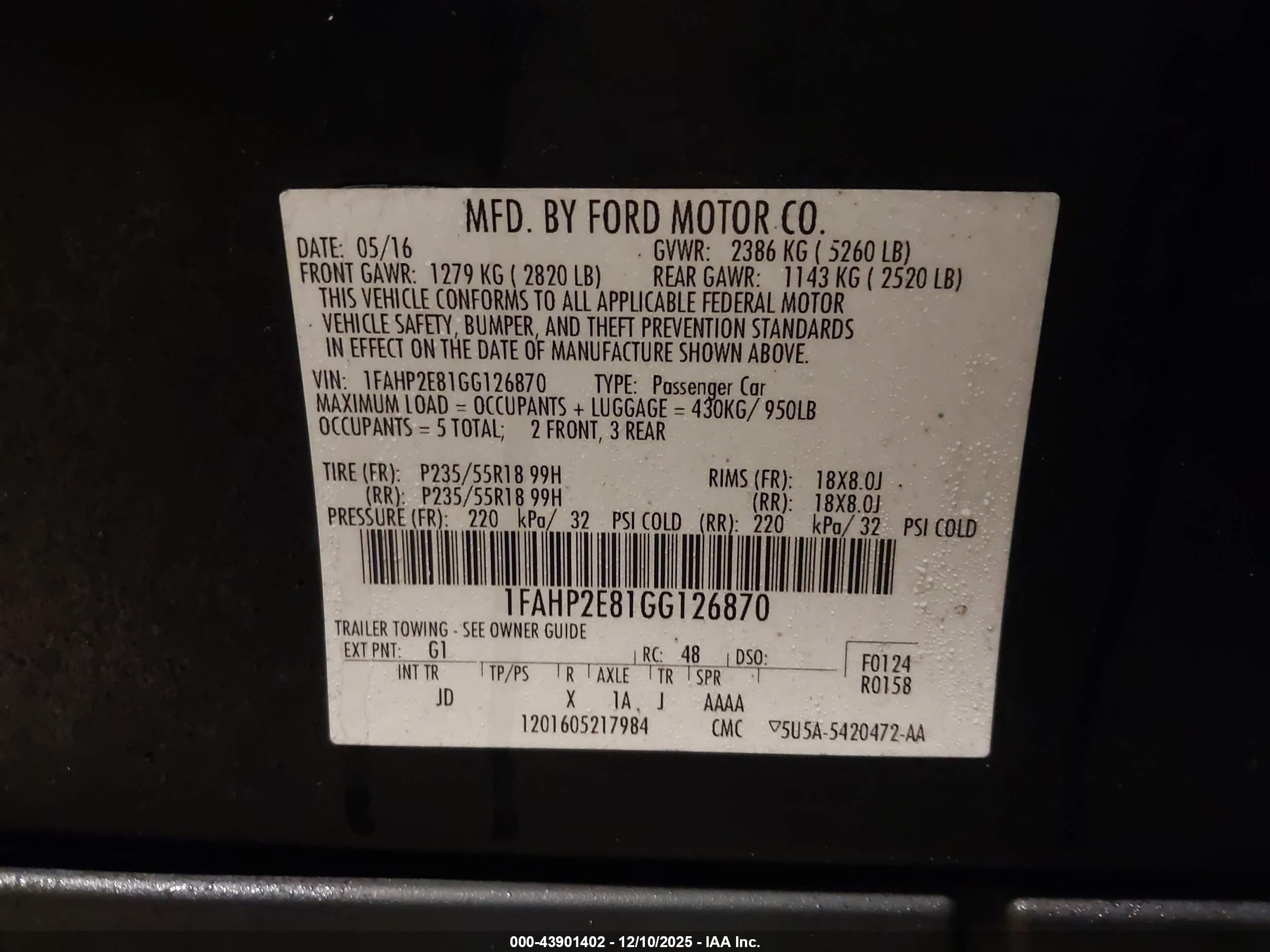 FORD TAURUS image 9