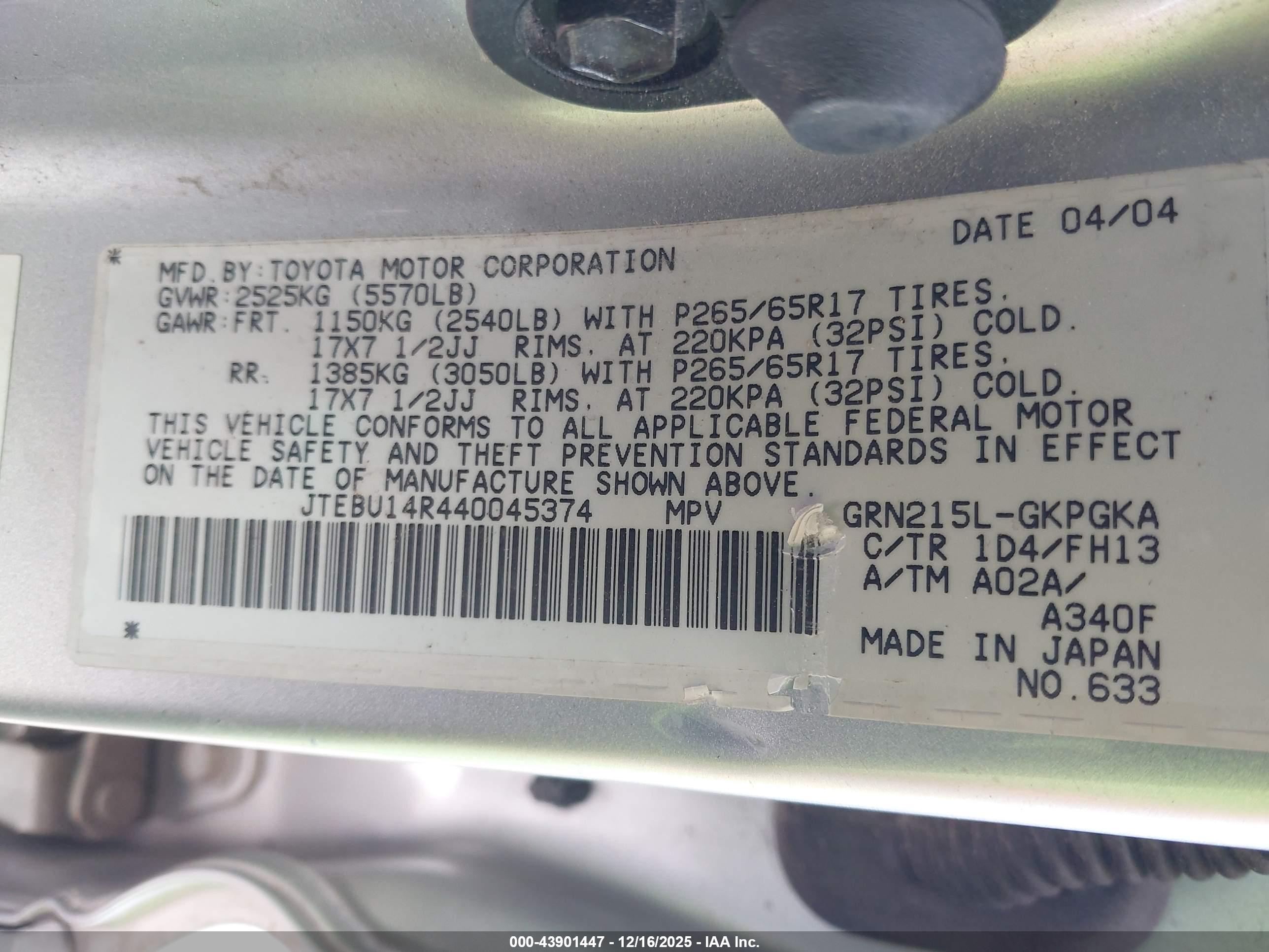 TOYOTA 4RUNNER image 9